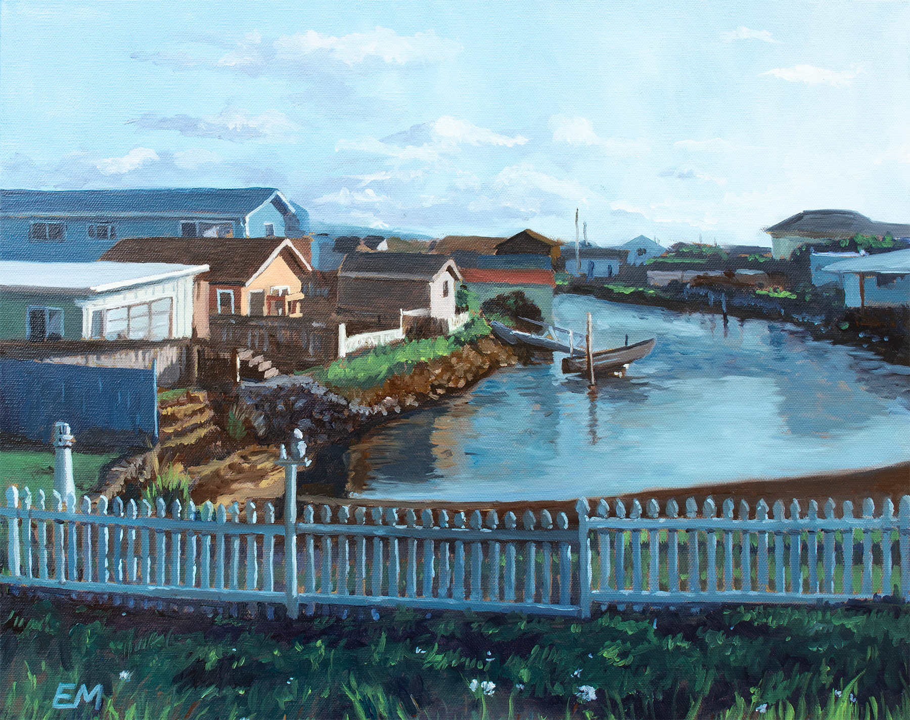 "King Salmon" 2023 oil on canvas, 16”x 20” $288