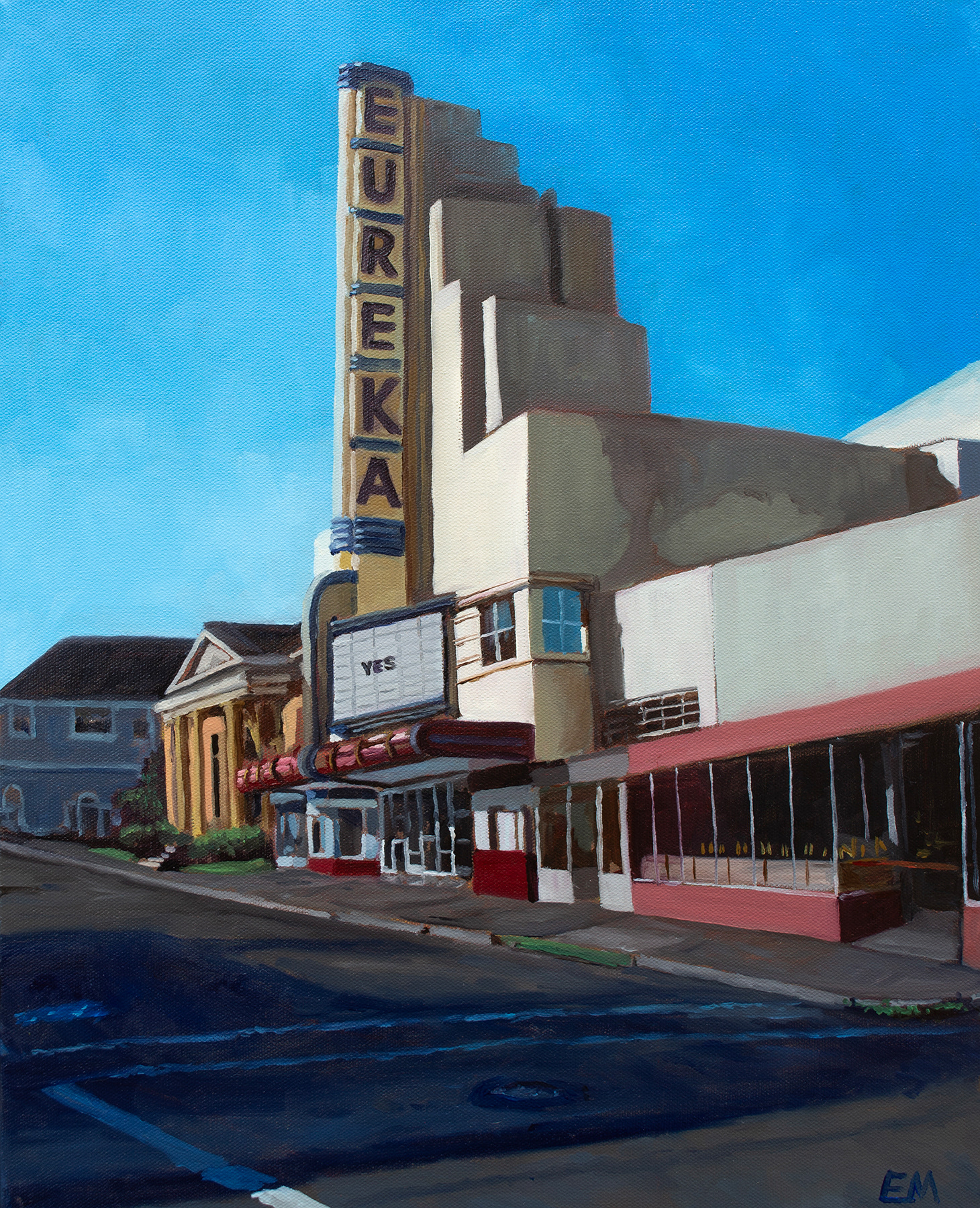 "Yes, Eureka" 2023 oil on canvas, 20”x16” - Sold