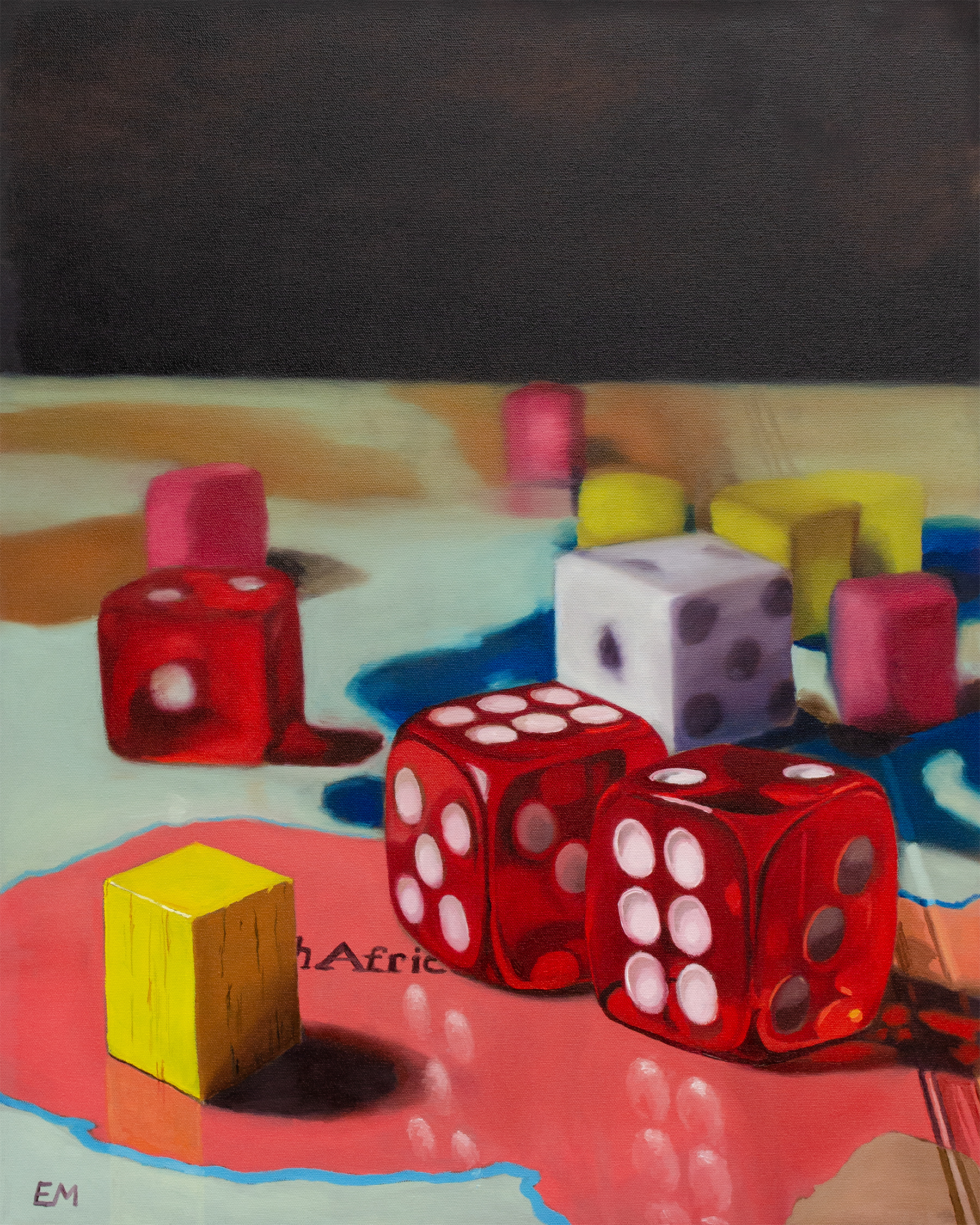 "Family History" 2021 oil on canvas, 30”x 24” SOLD