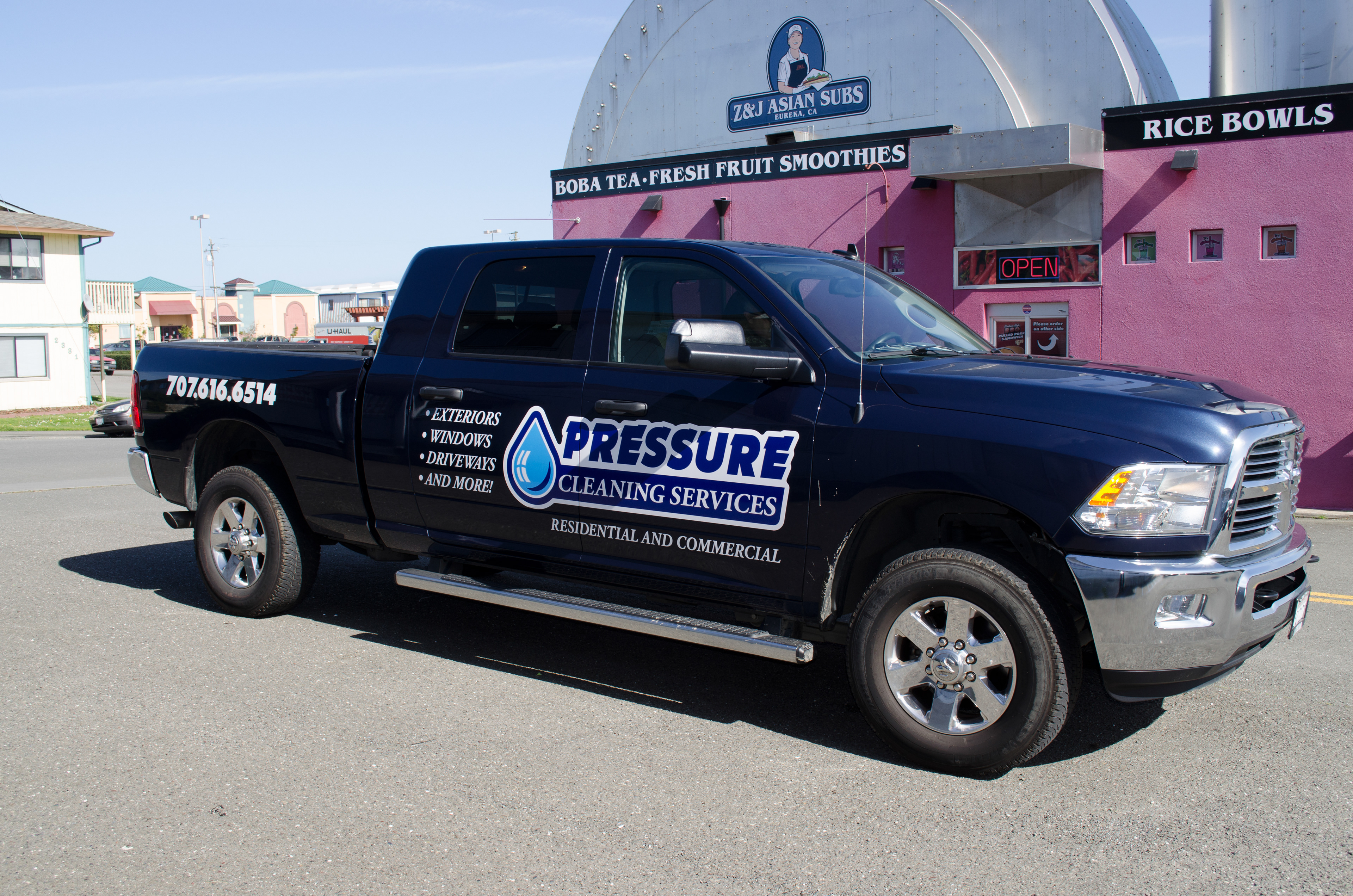 Truck Graphics for Pressure Cleaning Services