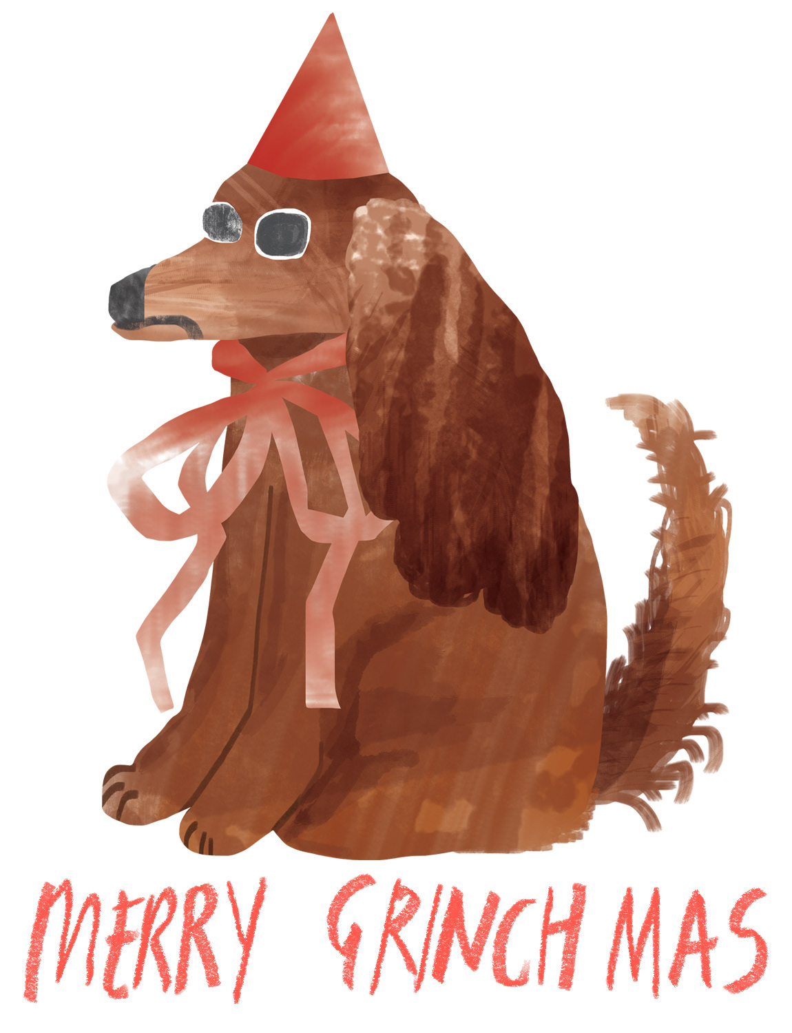 Merry Grinchmas, Greeting card design, 2025