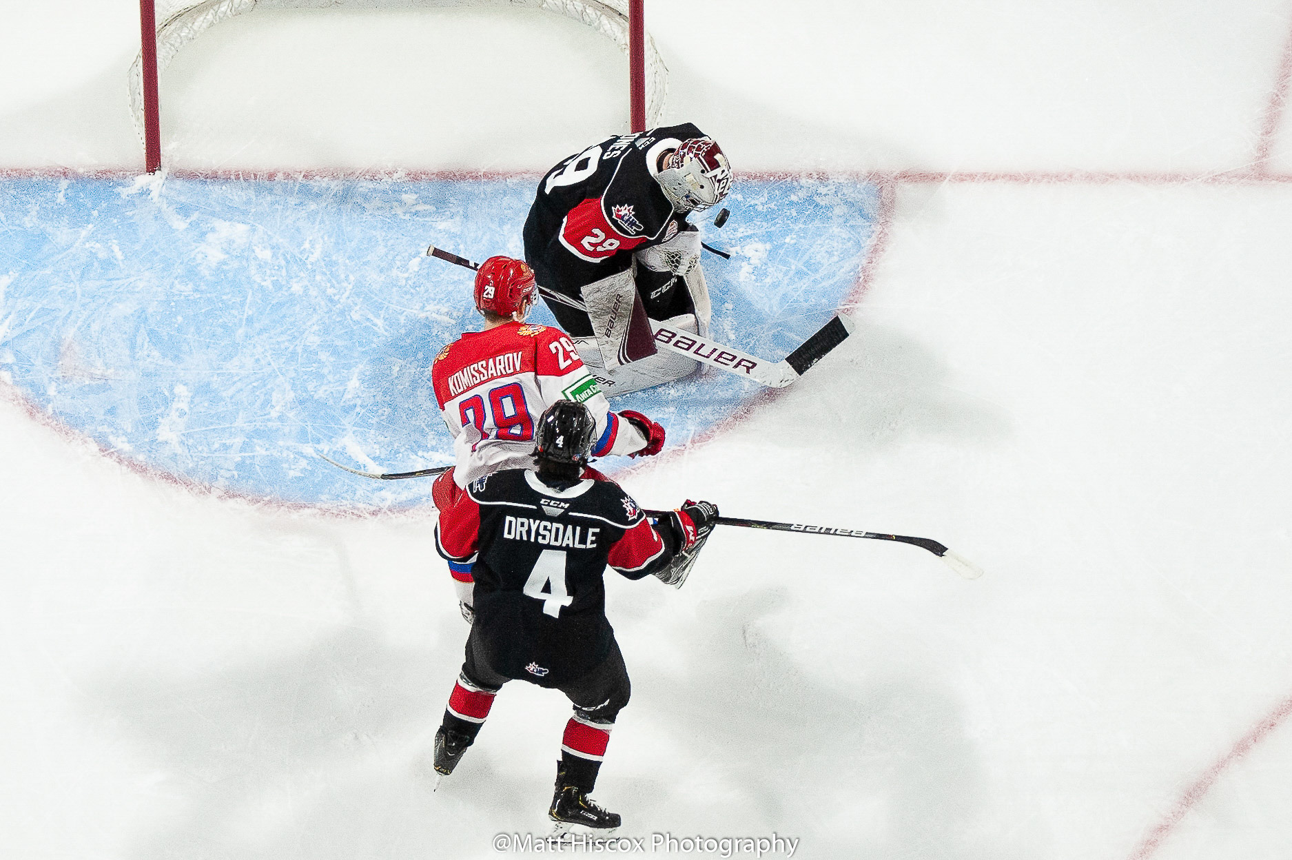 Jamie Drysdale, Lev Komissarov, Hunter Jones