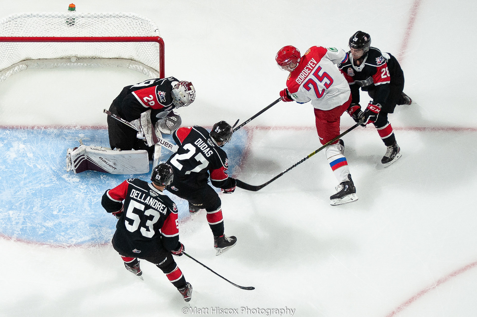 Ty Dellandrea, Hunter Jones, Aidan Dudas, Mikhail Gordeyev, Ryan Merkley