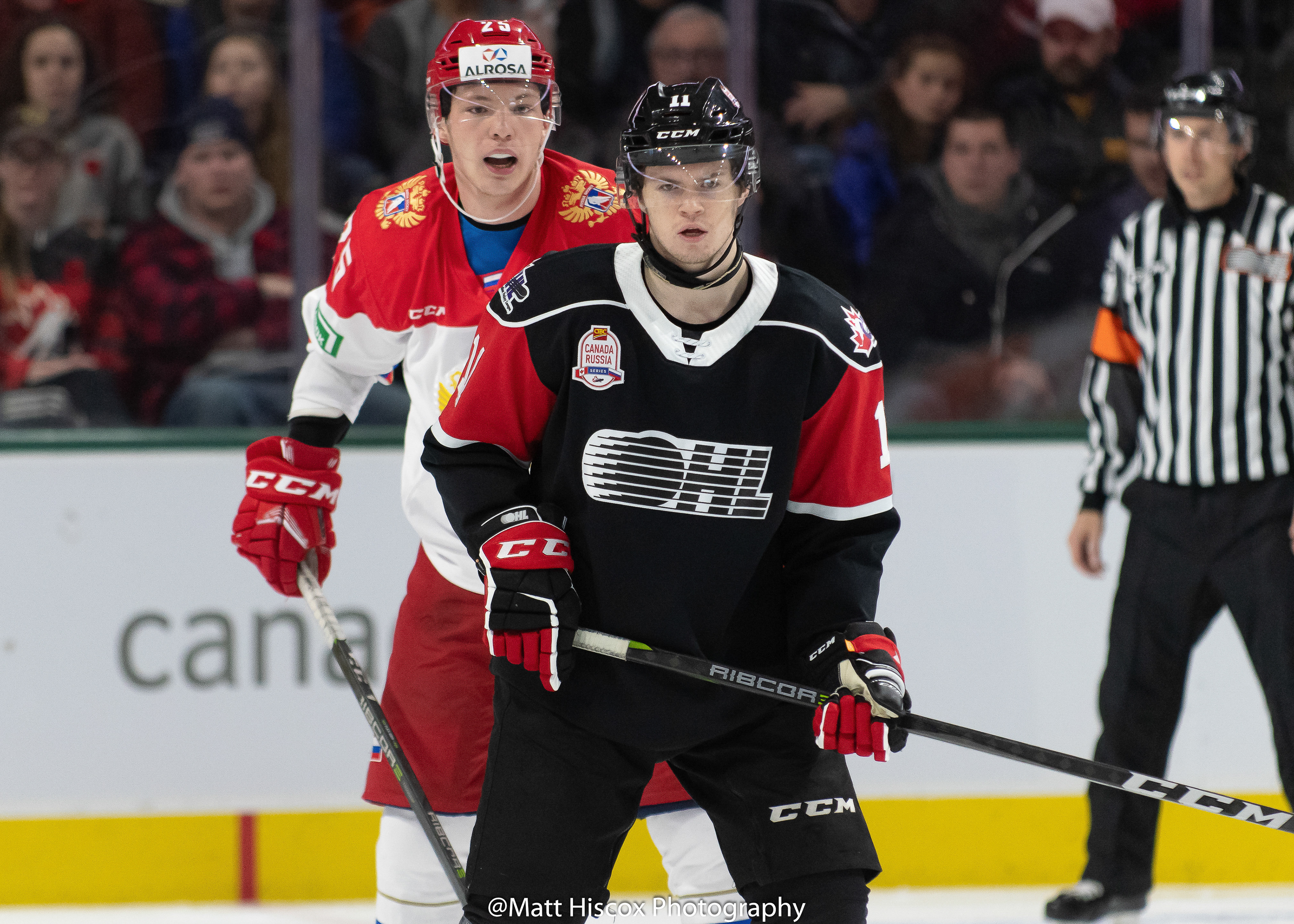 Mikhail Gordeyev and Connor McMichael