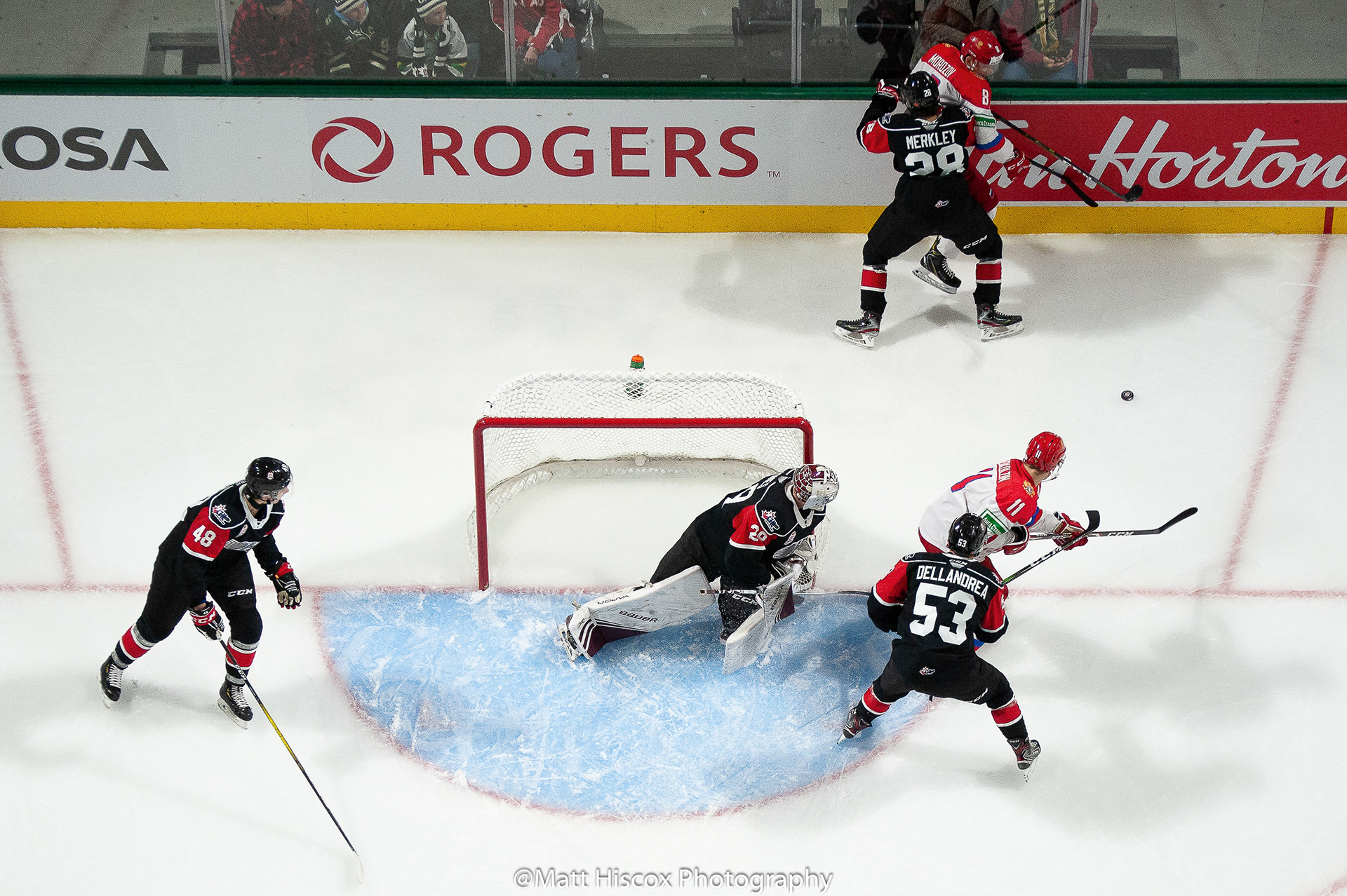 Thomas Harley, Hunter Jones, Ryan Merkley, Ty Dellandrea, Ivan Morozov, Vasili Podkolzin