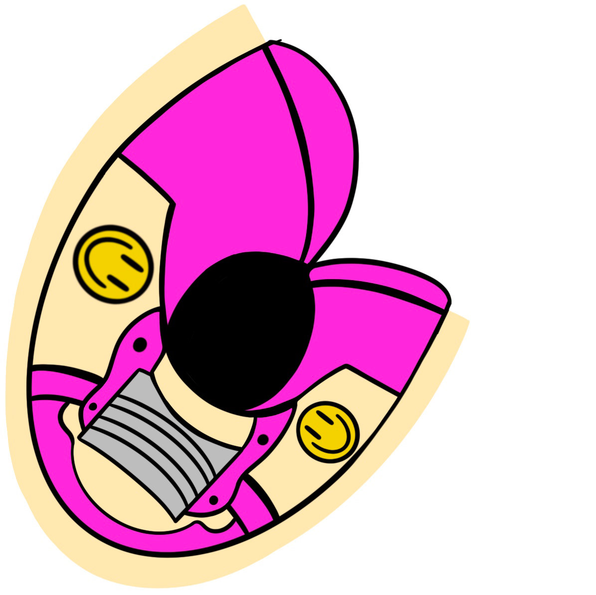 Shoe design to wrap around the feet of the character
