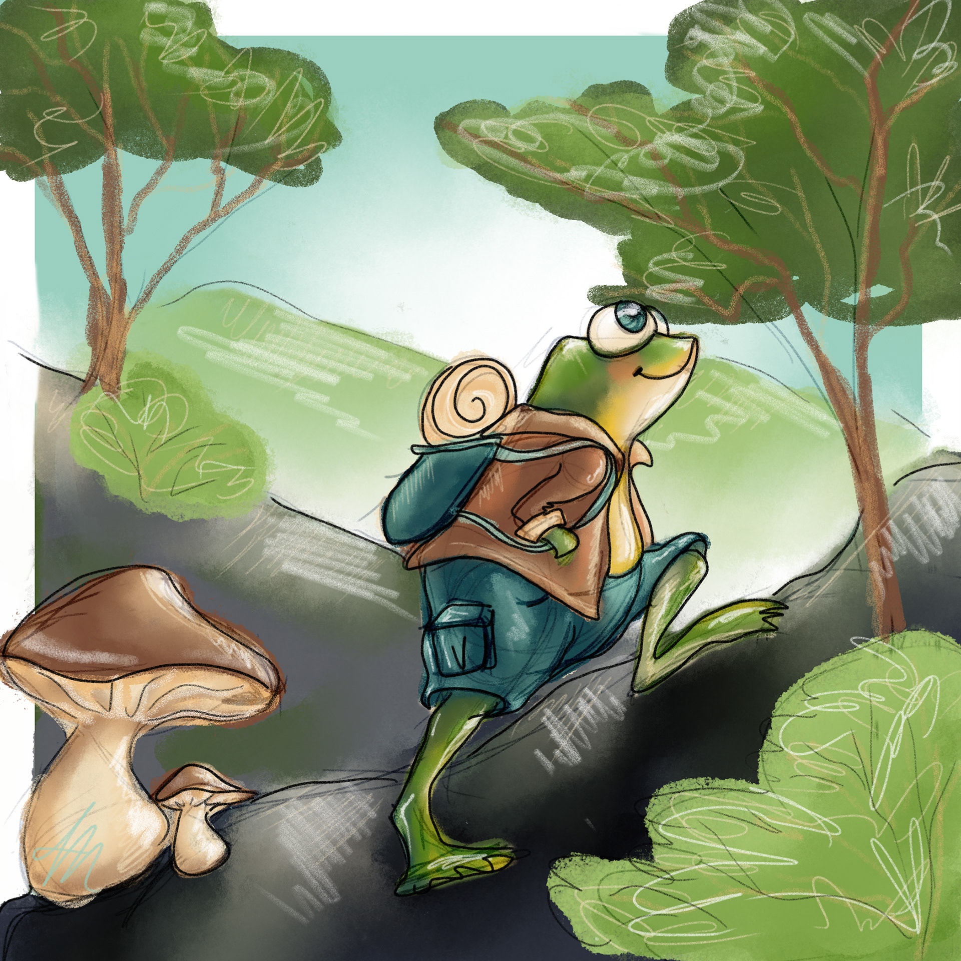 Hiking Frog