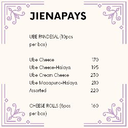 Jienapay Menu Poster
