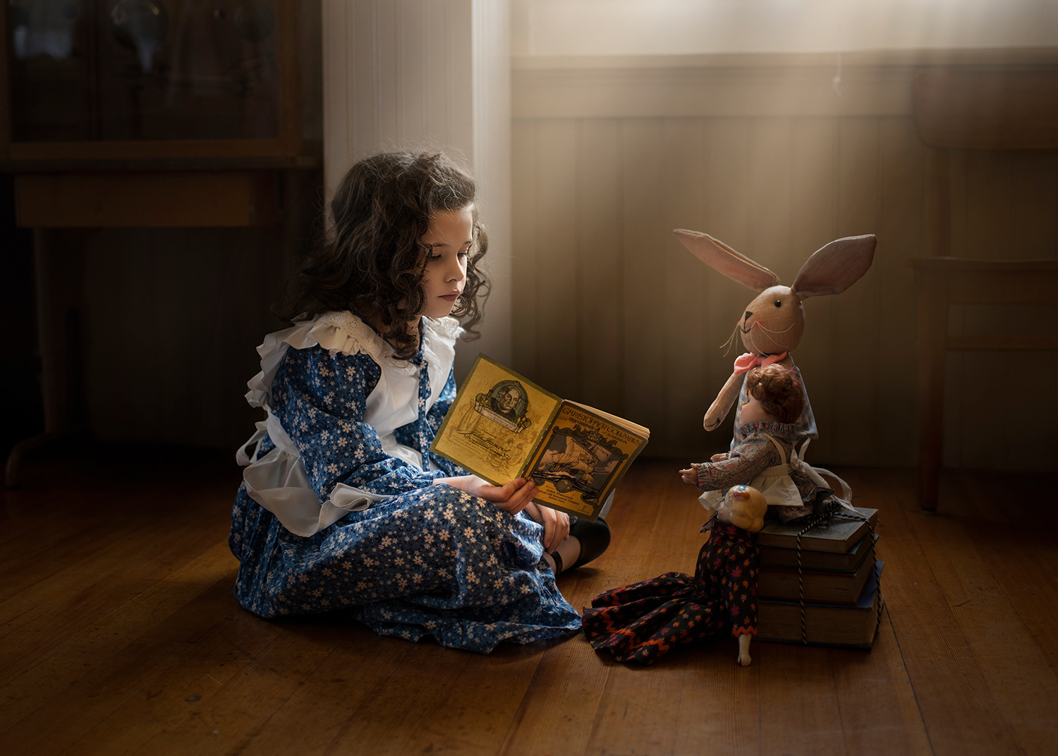 Some read to each other, and some to their toys.