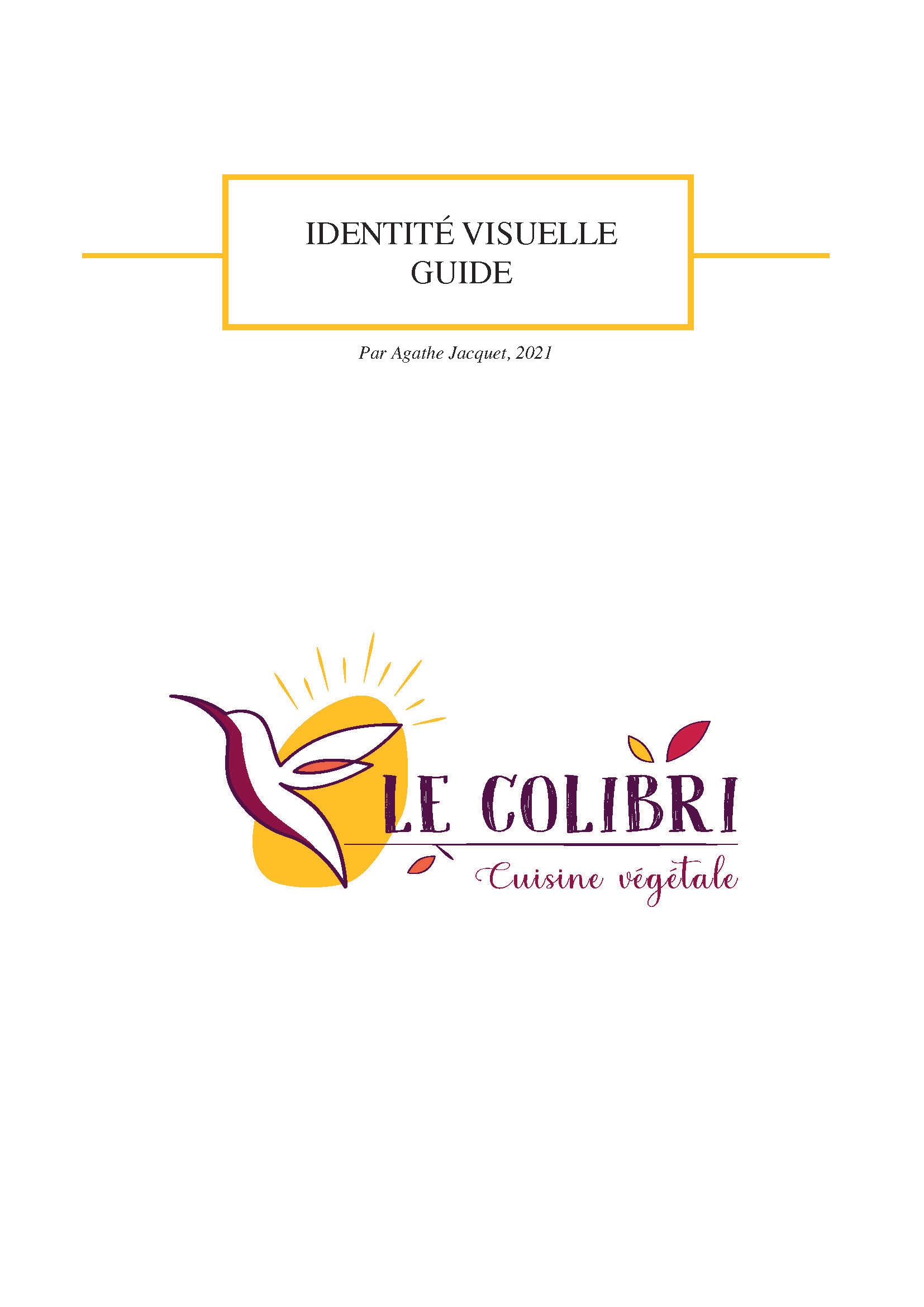 Charte graphique - Le Colibri