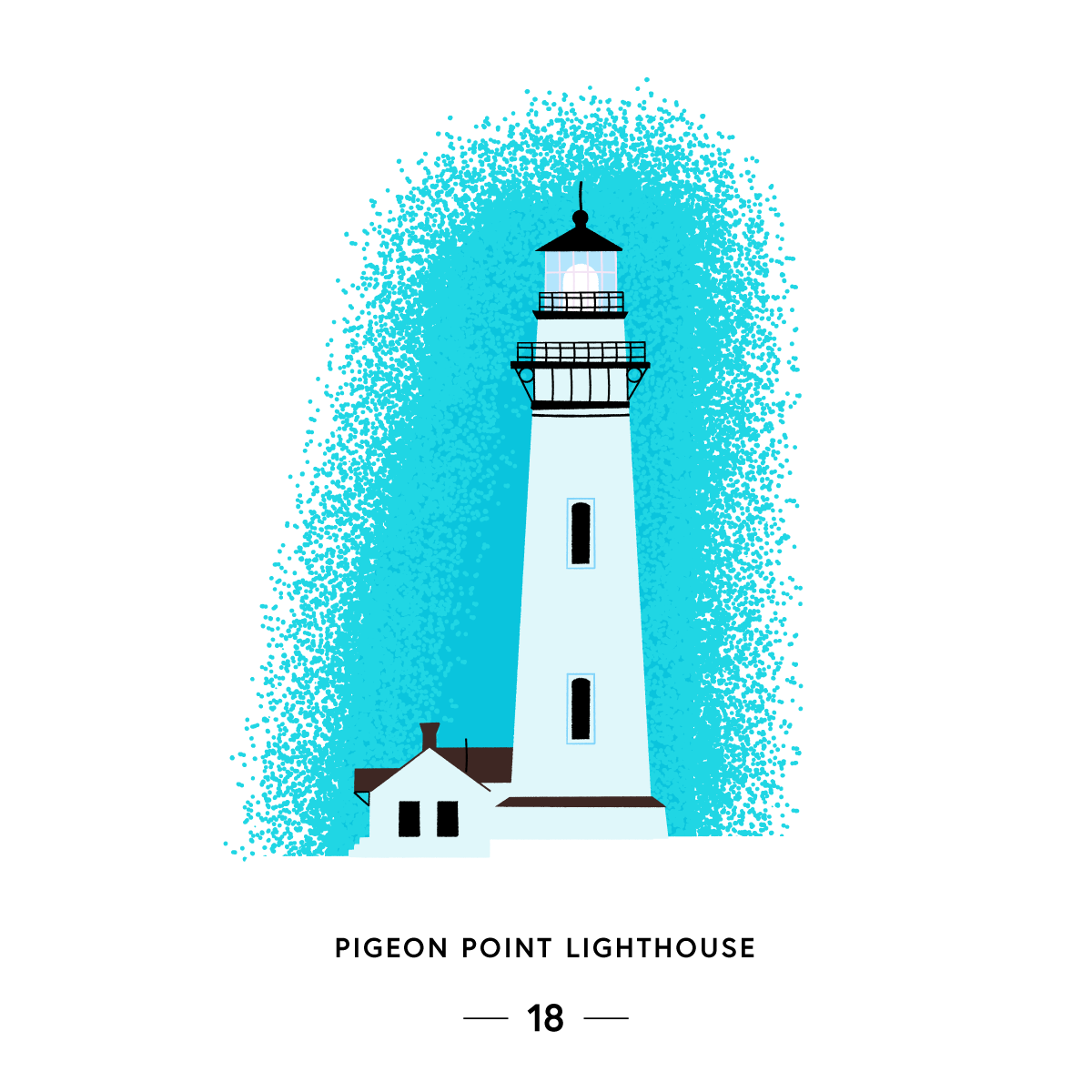 california lighthouses clipart