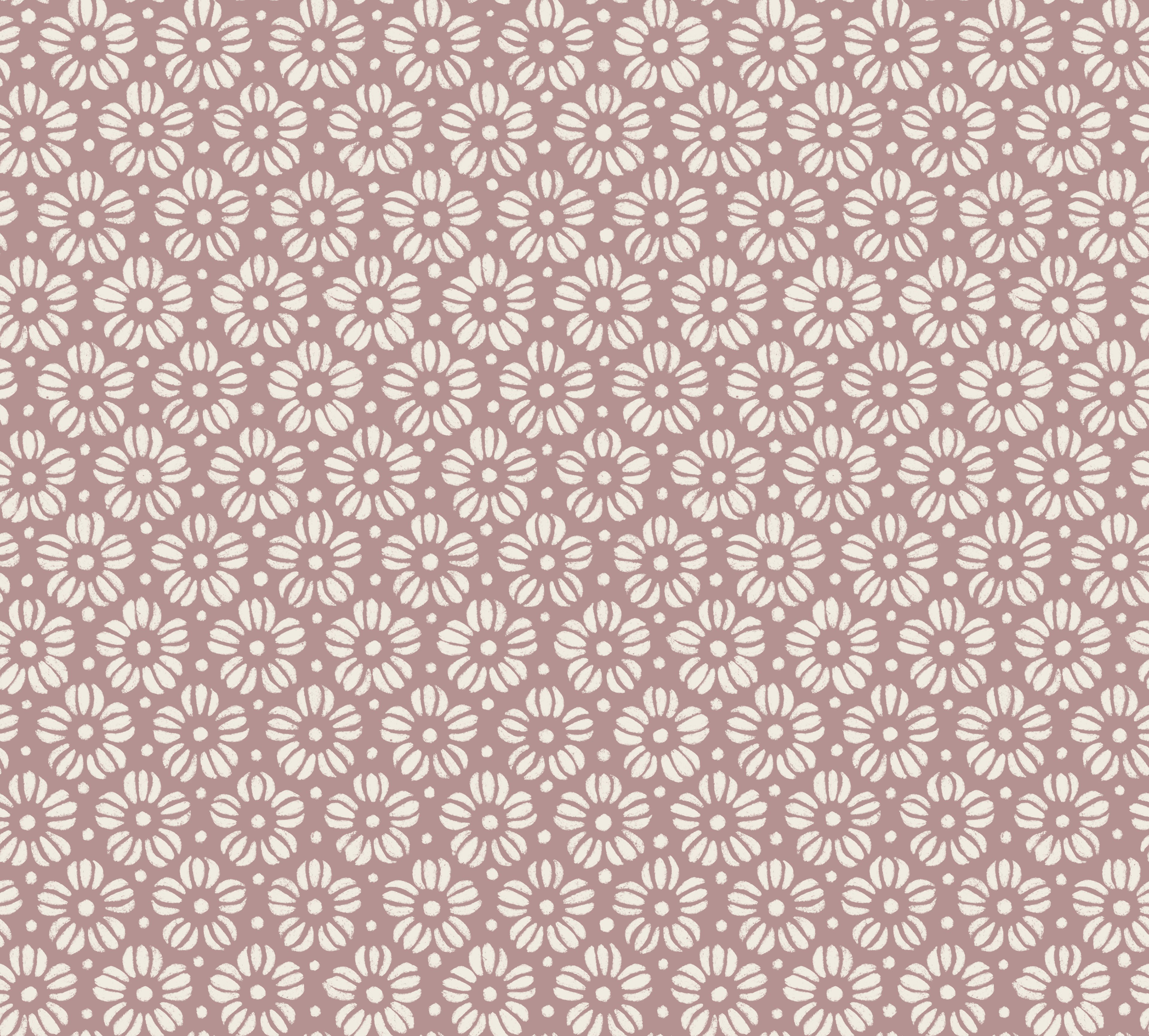 little flowers - creamy white, dusty rose