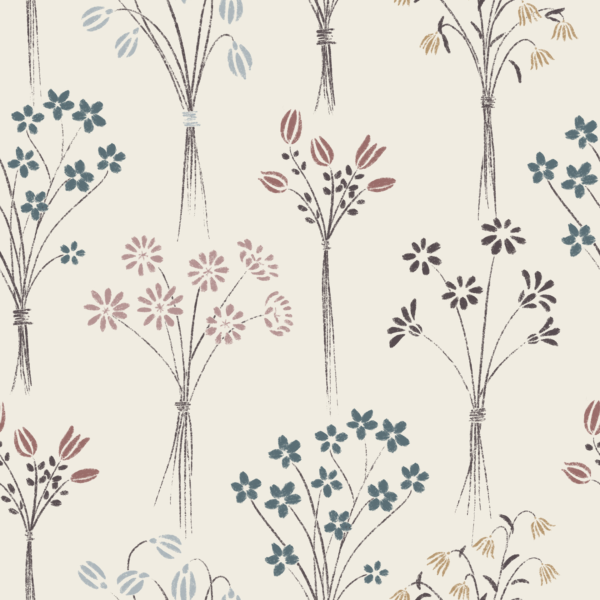 delicate flower bouquets - pretty palette
