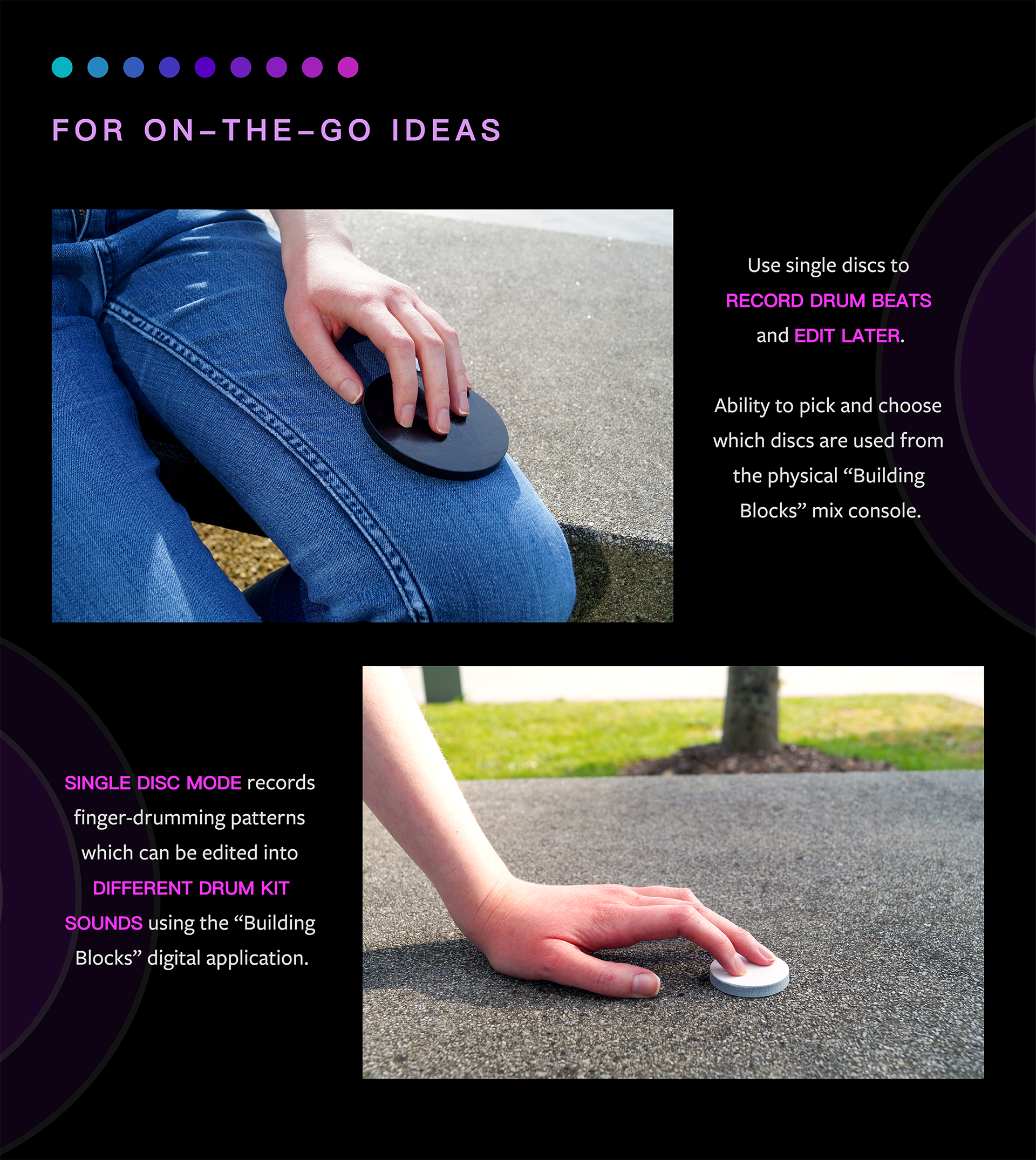 Building Blocks Physical Console – for on-the-go ideas.