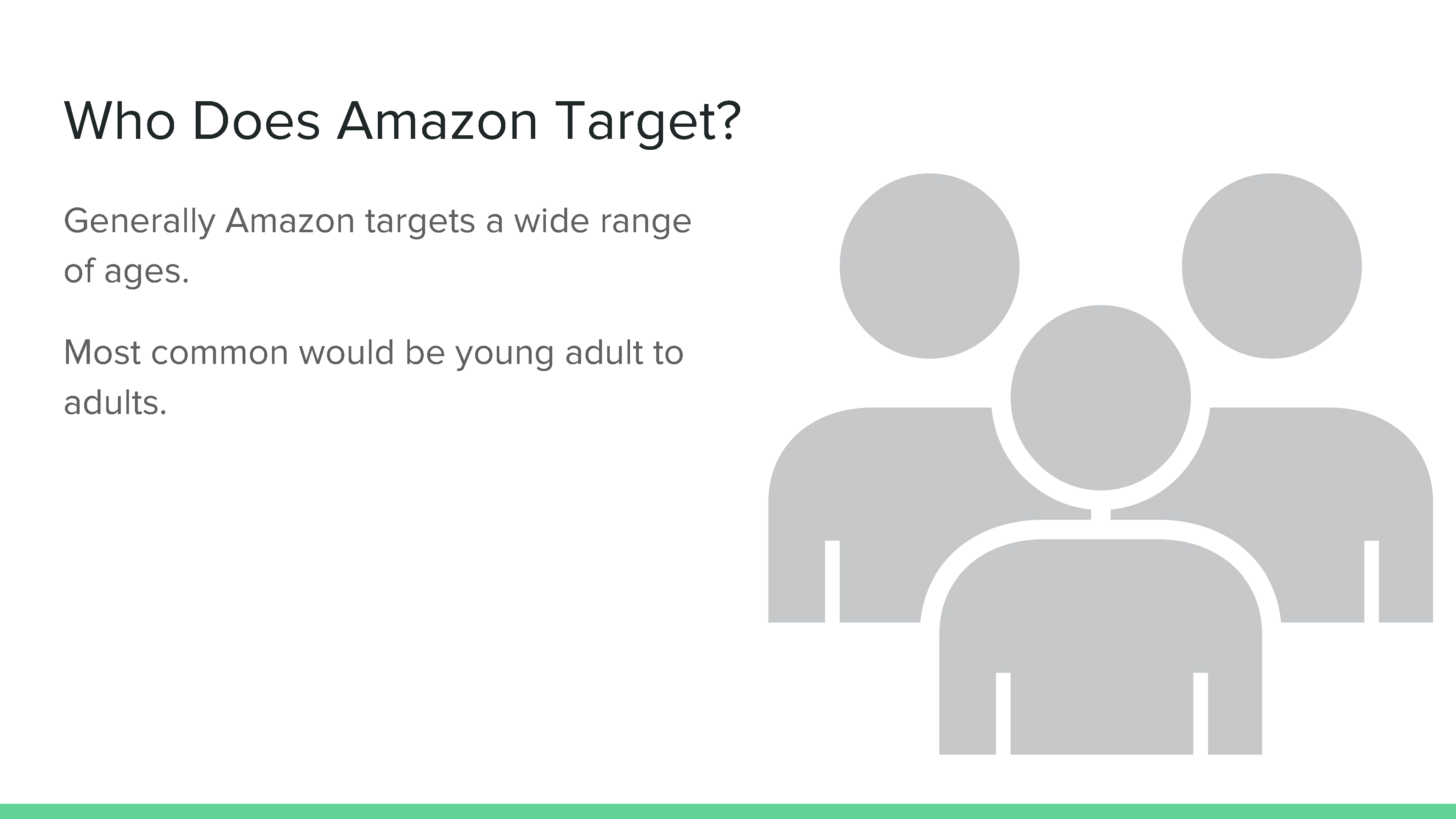 Darren Aston | Creative Marketing Portfolio - Amazon Target Market Research