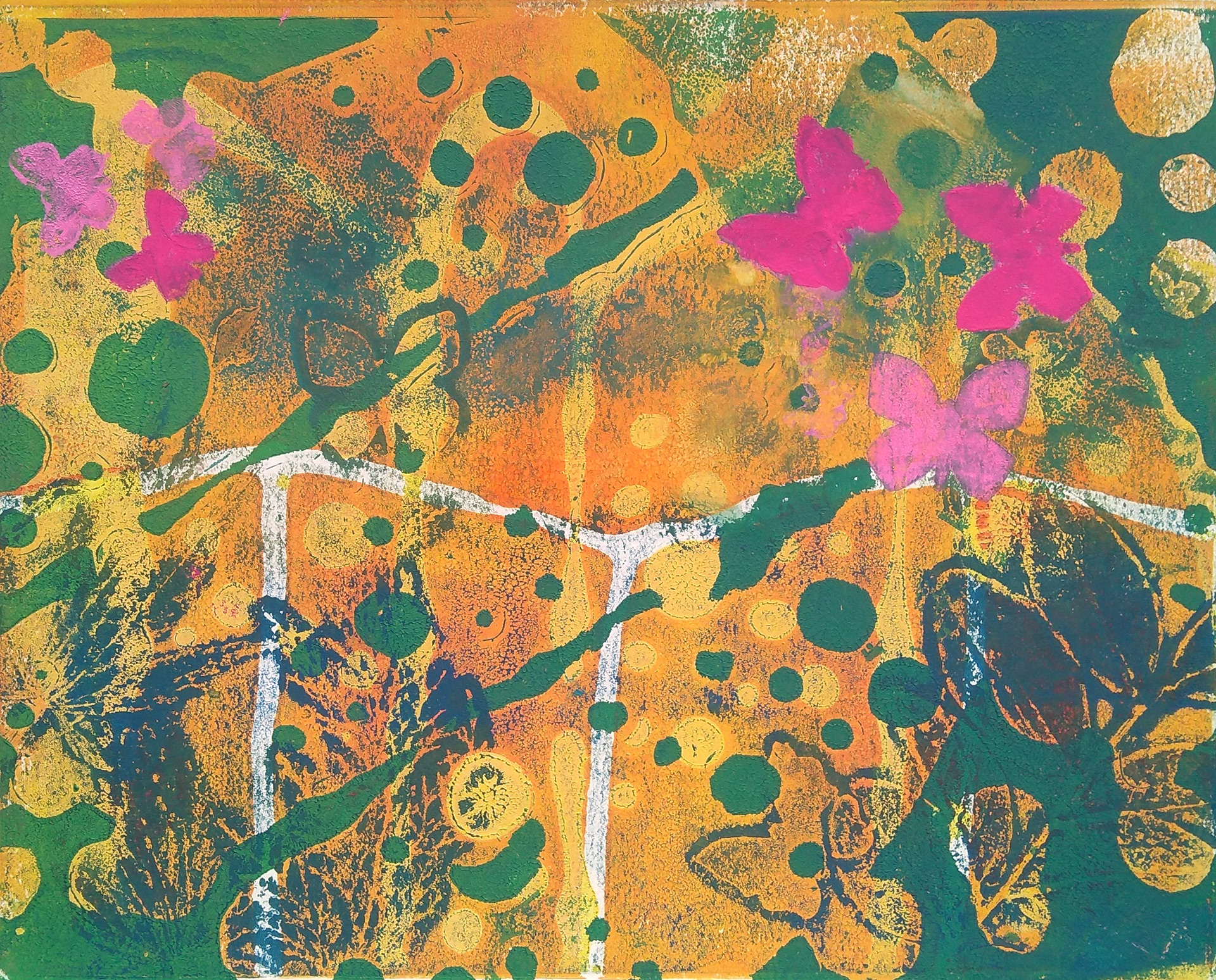 Gaudi in Paradise - Monoprint
