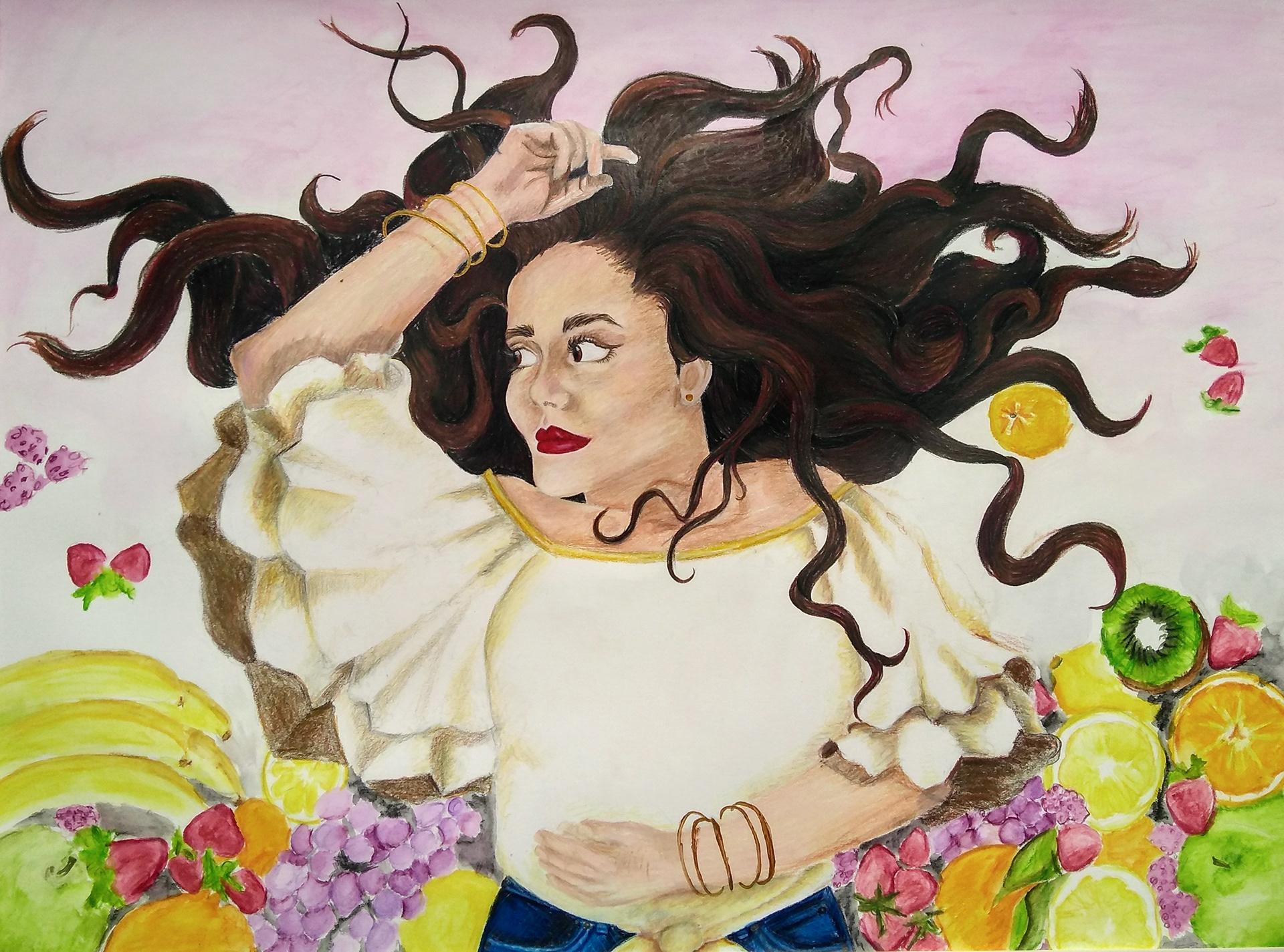Malia - Colored Pencil and Watercolor Pencil