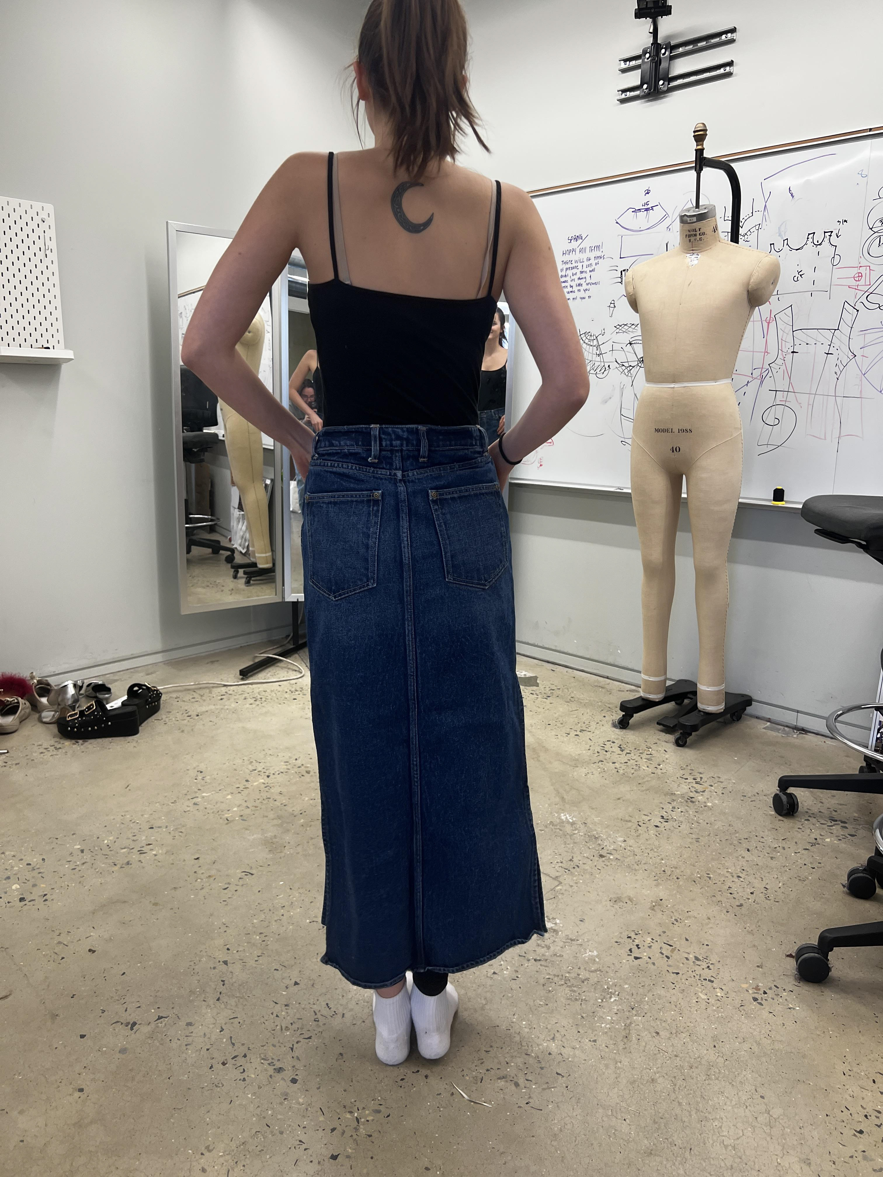 Post-wash back view