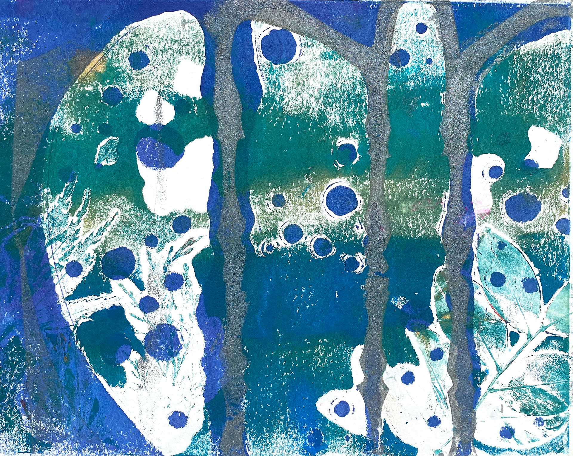 Hidden Arches - Monoprint