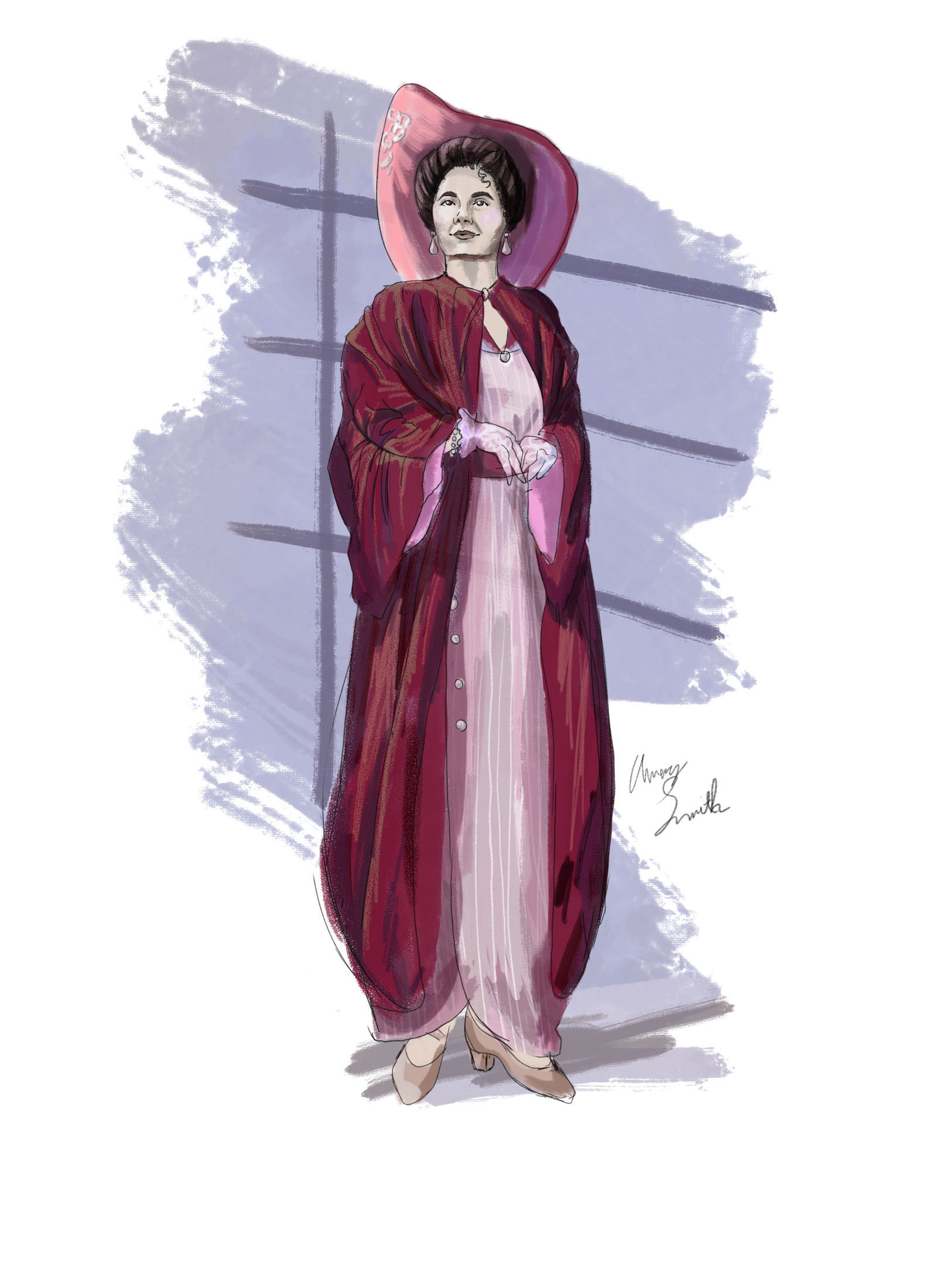 Digital Rendering of Christine Price as Angele from Count of Luxembourg