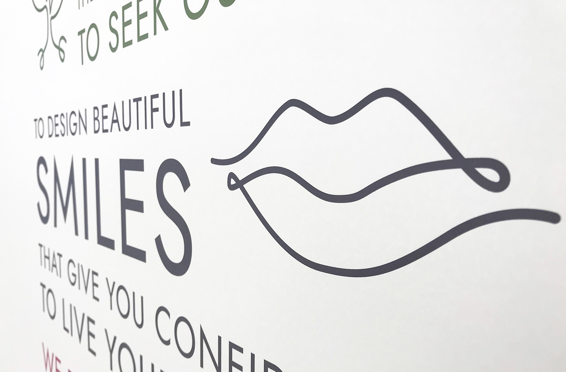 Chichester Orthodontic Clinic wall vinyl poster graphic