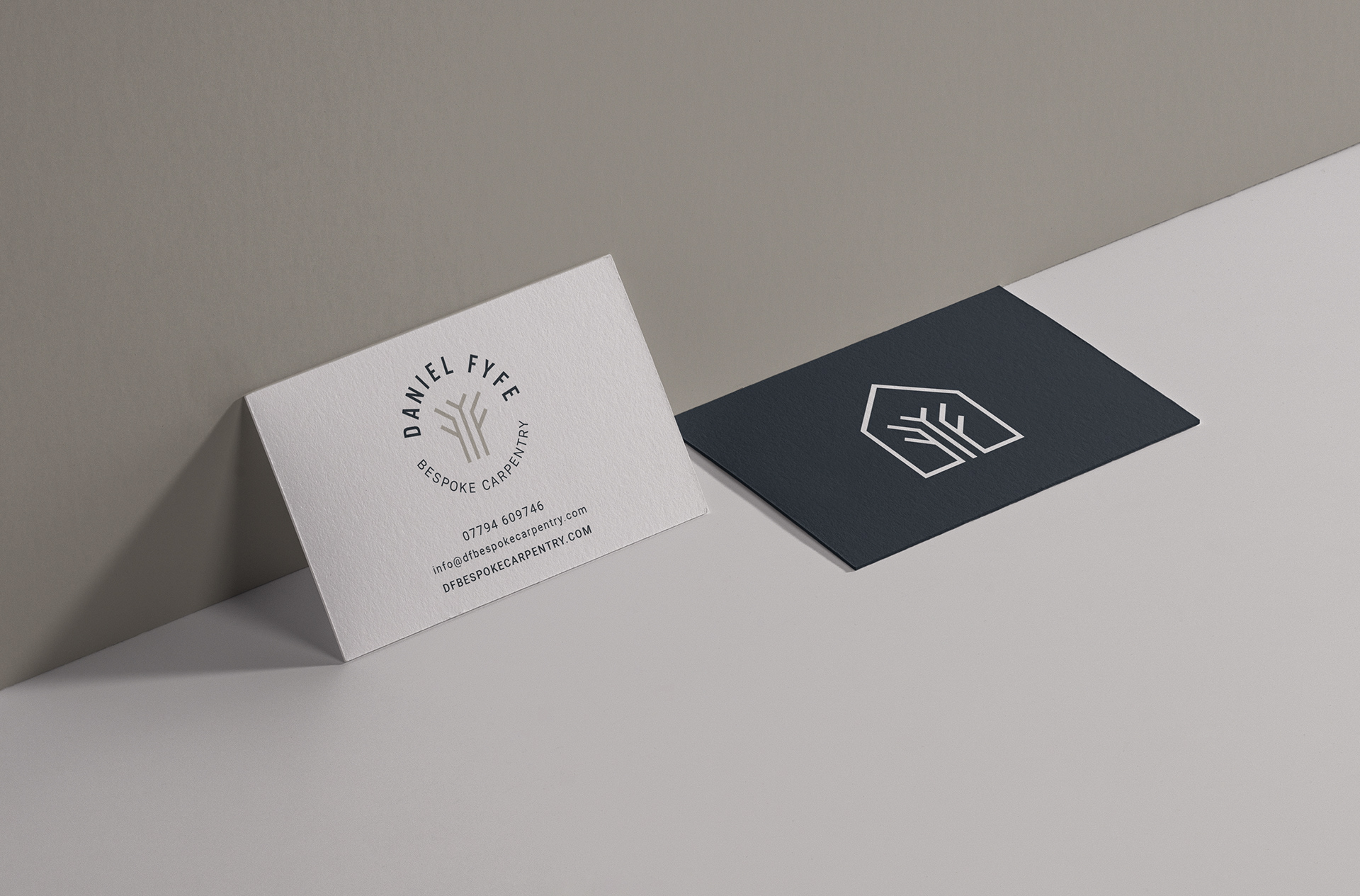 Daniel Fyfe Bespoke Carpentry business card design