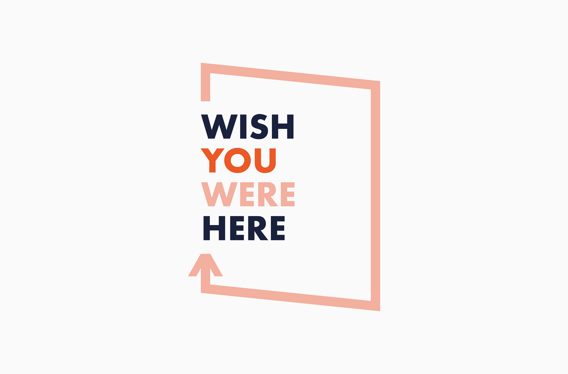 Design Collective Chichester & Pallant House Summer open event Wish You Were Here title identity logo