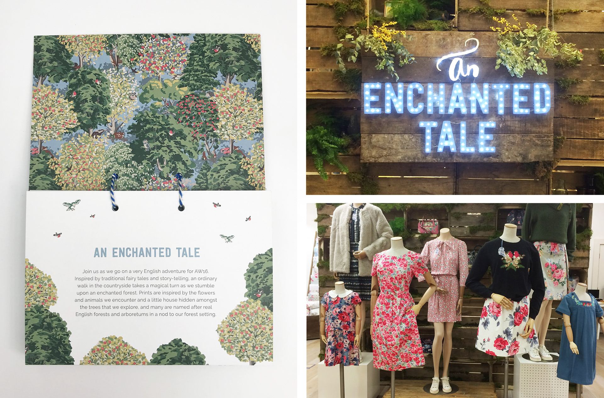 Cath Kidston London new seasonal in-house preview of clothing, handbags & look book