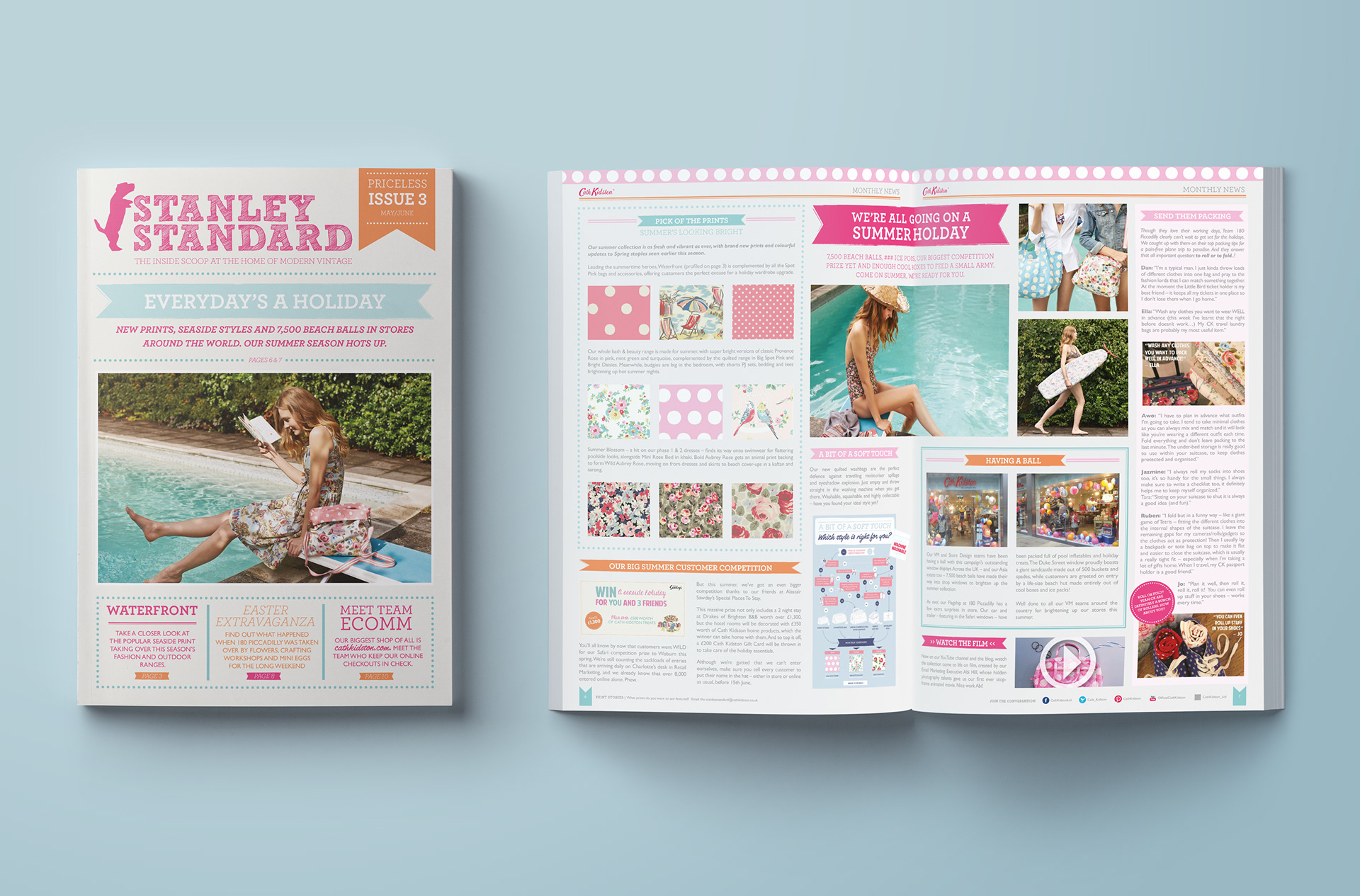 Cath Kidston London in-house magazine publication