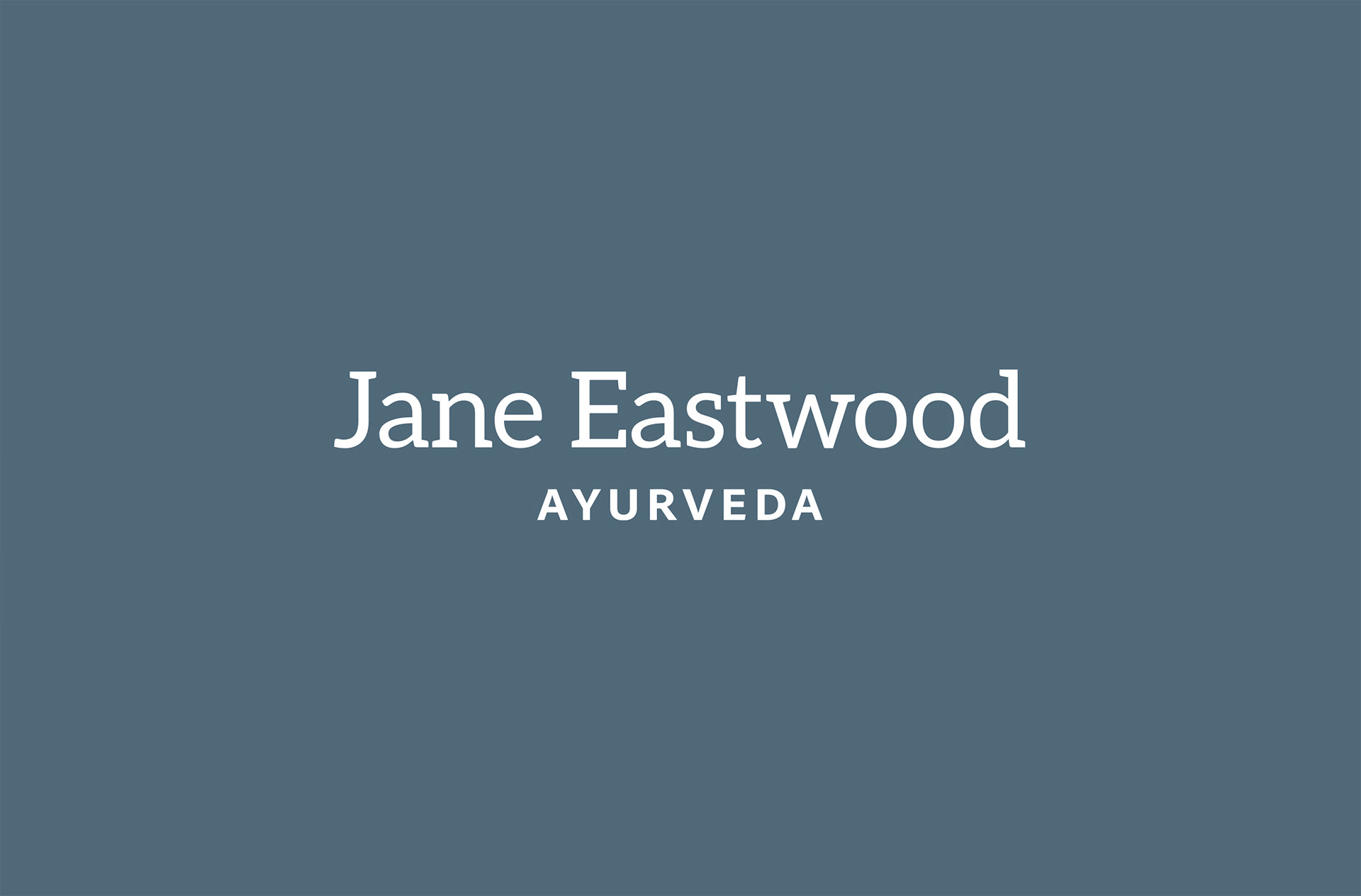 Chichester's Jane Eastwood Ayurveda brand identity logo design