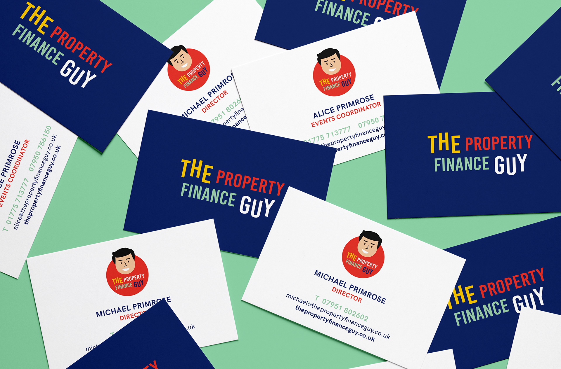 The Property Finance Guy business cards stationery design