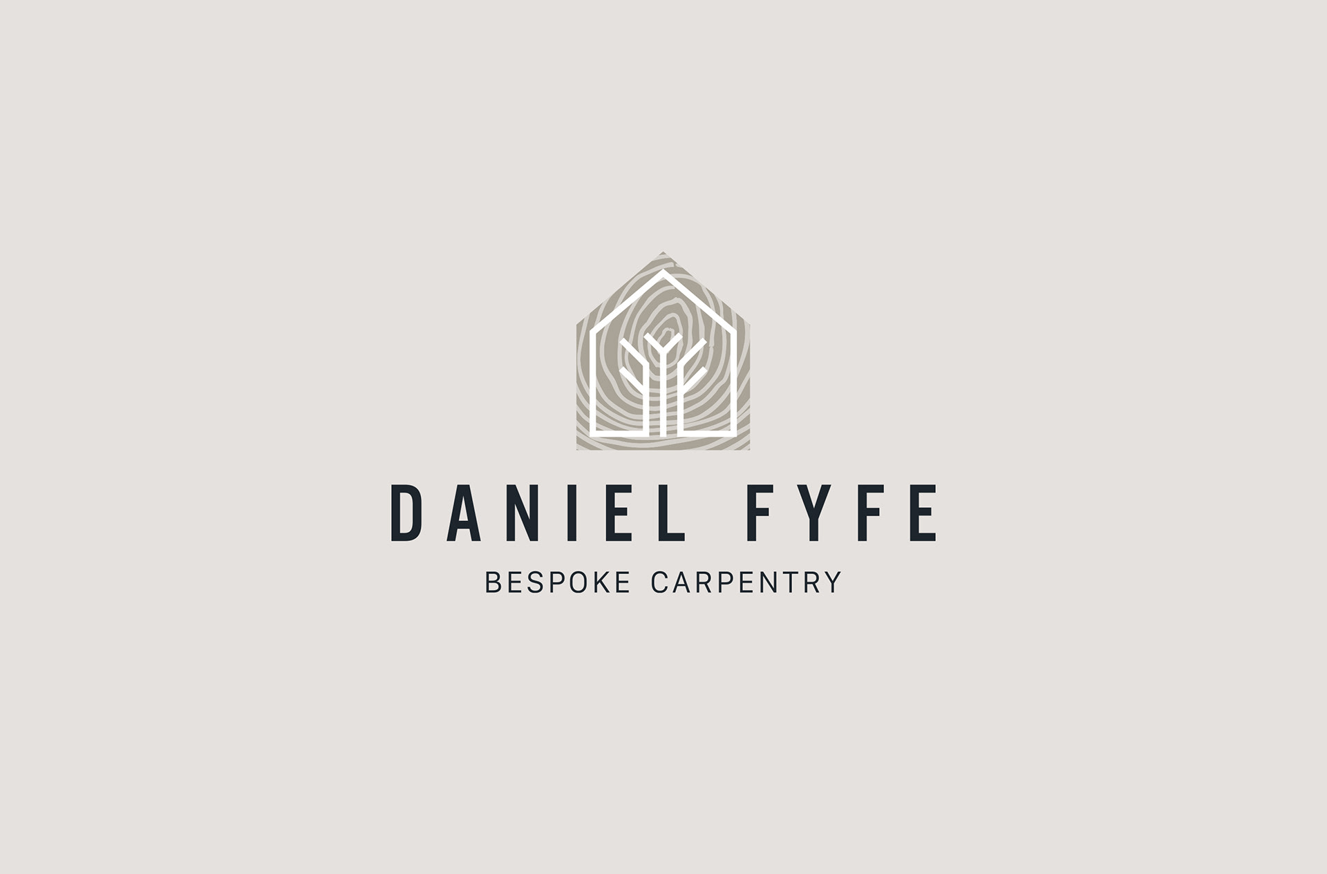 Daniel Fyfe Bespoke Carpentry full colour main brand identity logo design