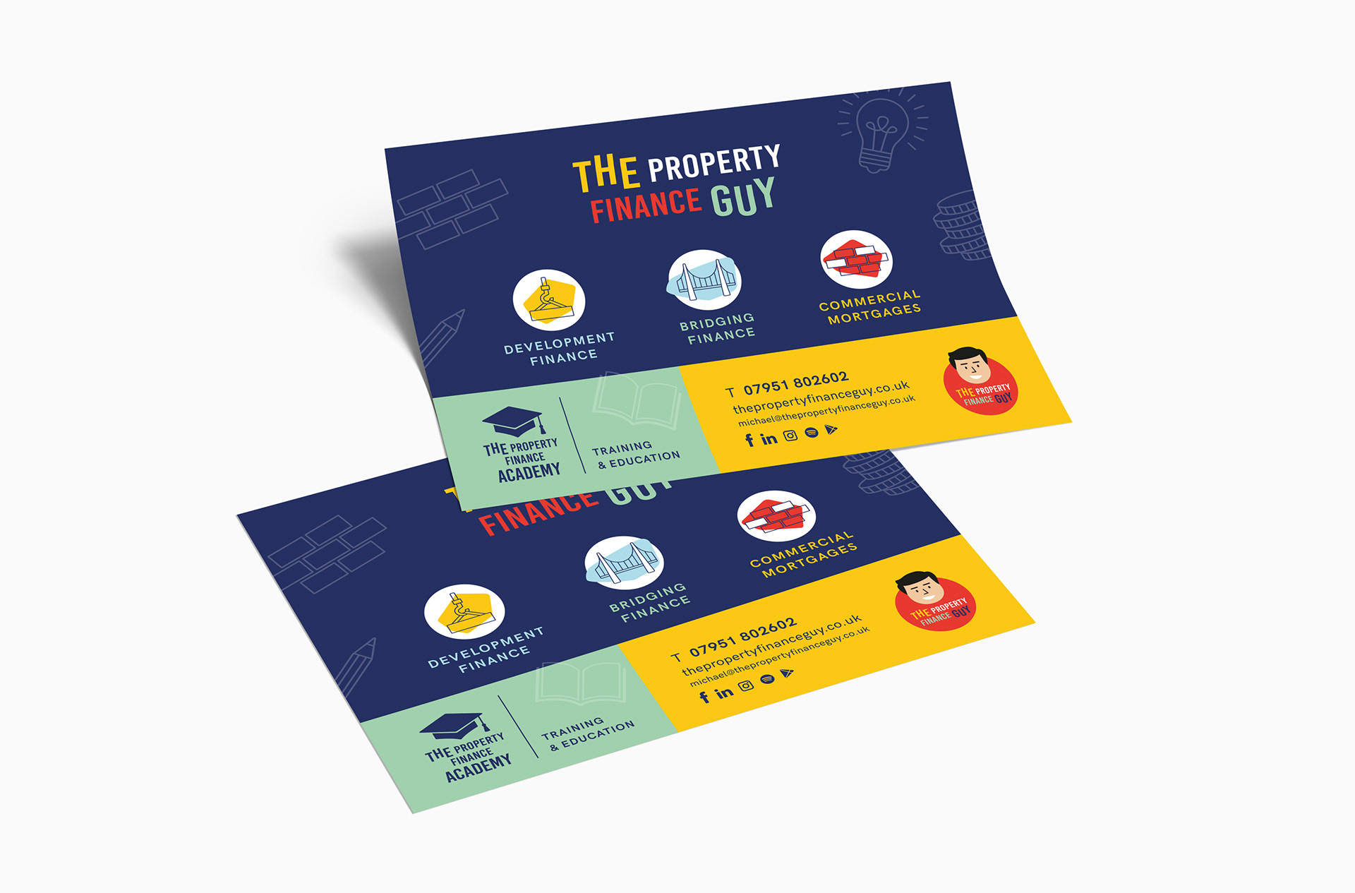 The Property Finance Guy flyer postcard leaflet design