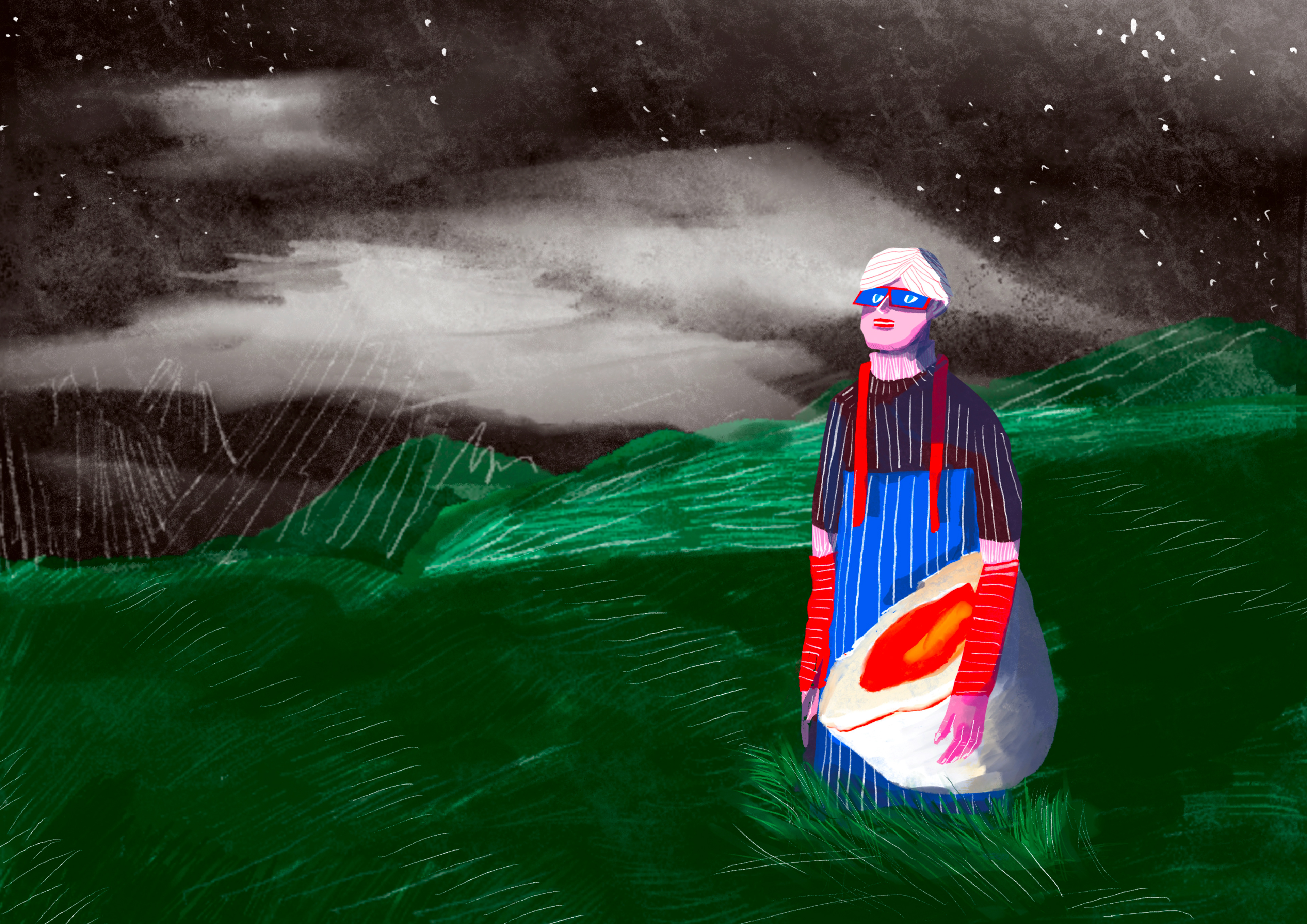 Being cradled in the cosmic.