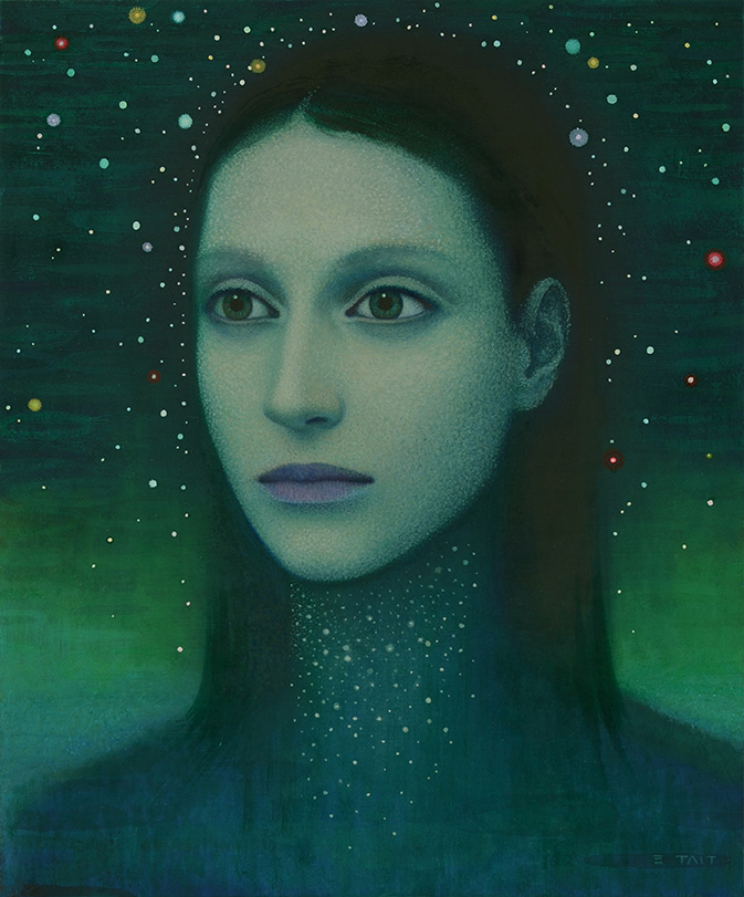 'Sea Of Tranquillity' - oil on aluminium panel, 31 x 26cm (sold)