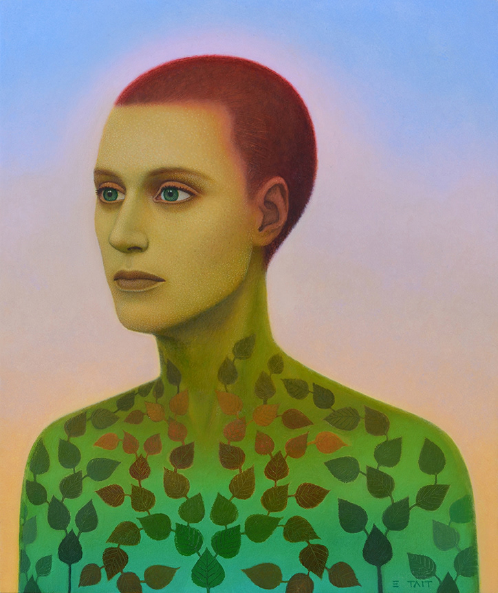 'Don't Look At Me' - oil on aluminium, 30 x 25cm