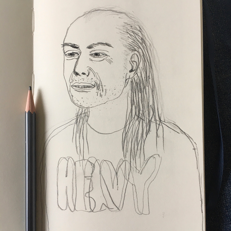 'heavy' graphite on paper