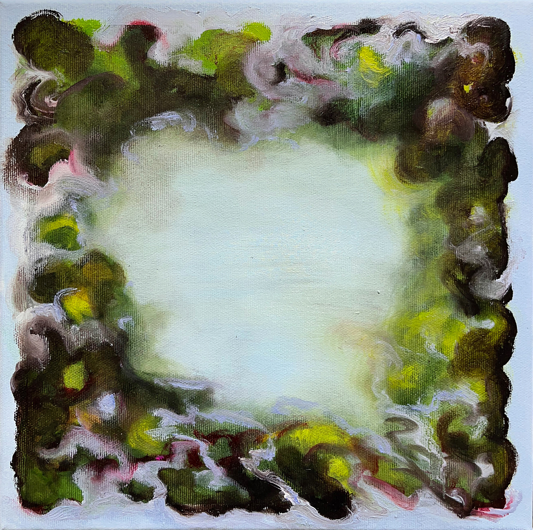 Sicht II, 30x30 cm, Öl auf Leinwand, 2025