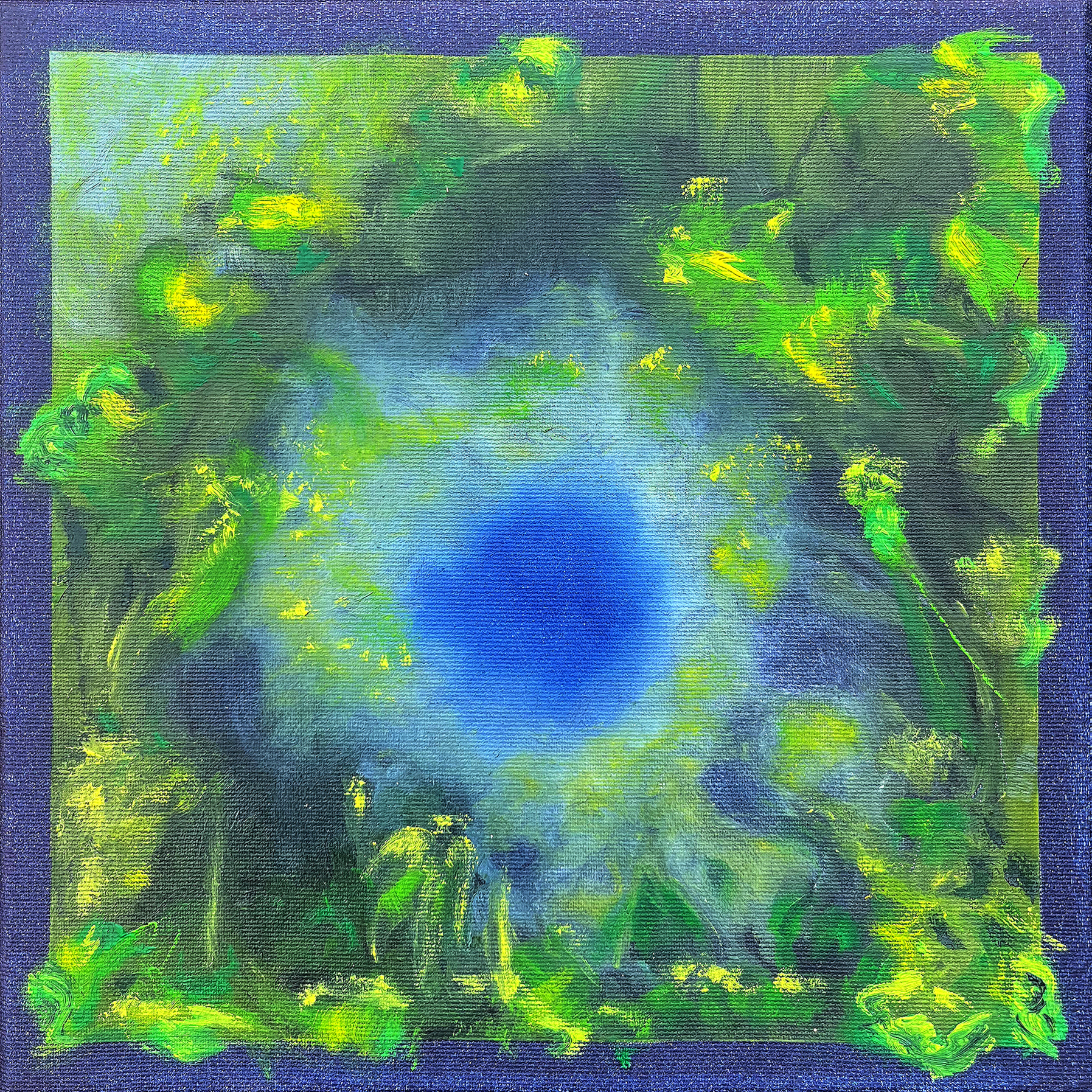 Sicht V, 30x30 cm, Öl auf Leinwand, 2025