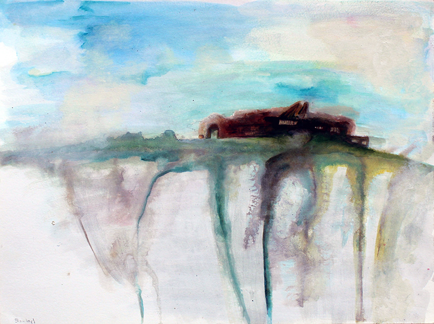 "O.T.", Tusche auf Papier, 50 x 70 cm, 2021