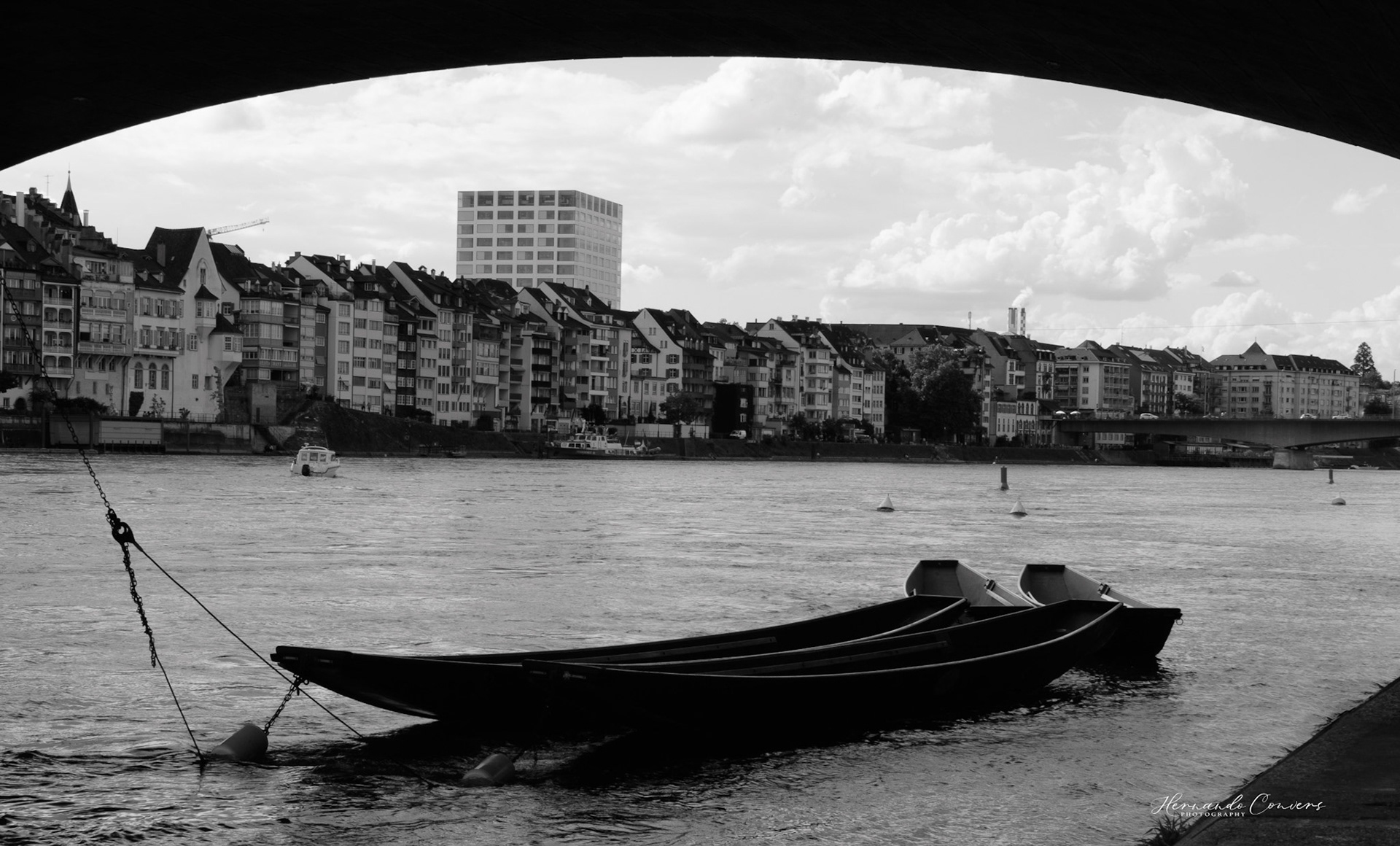 Boats by the Rhine - Basel