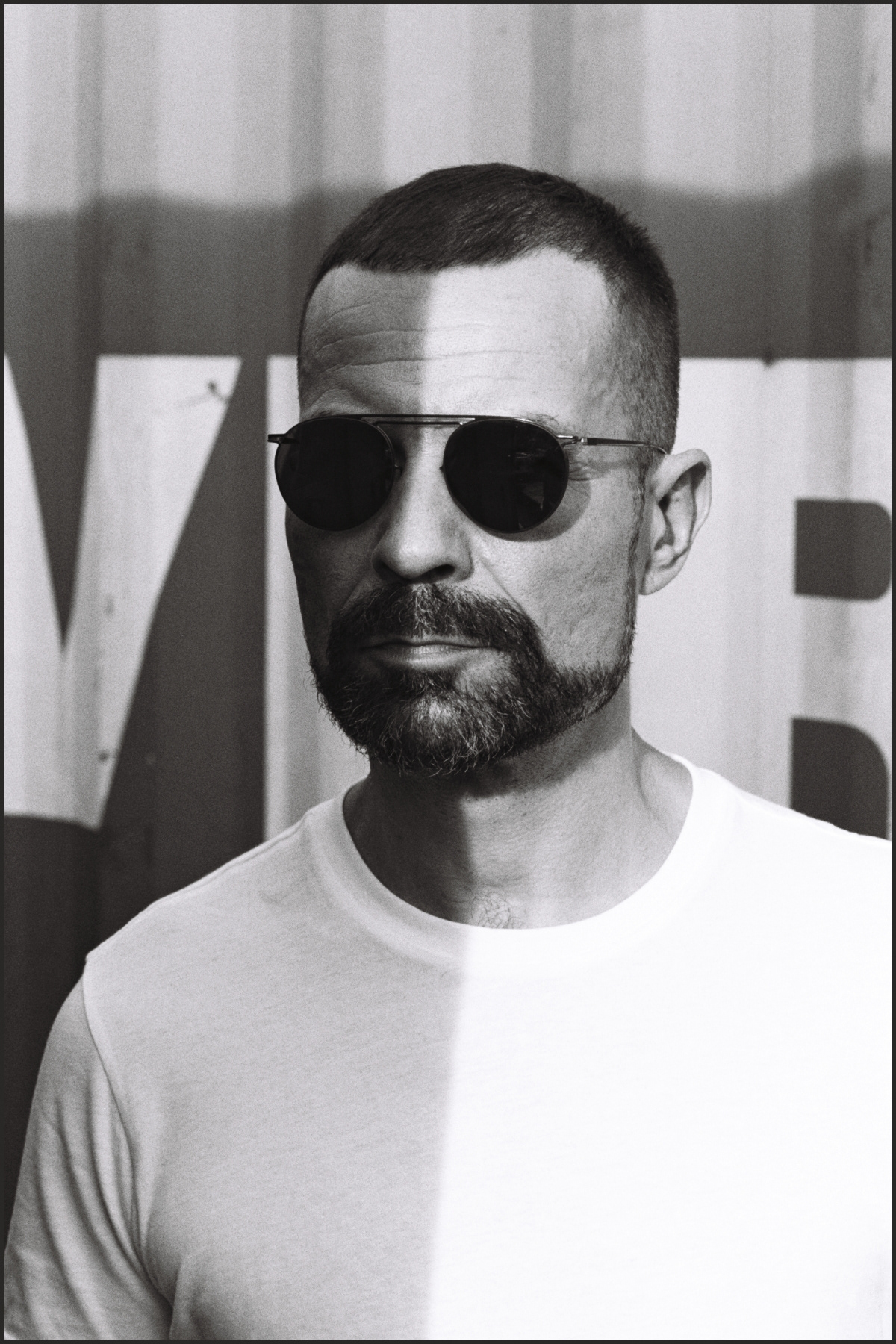 Portrait image of world famous techno DJ Boris