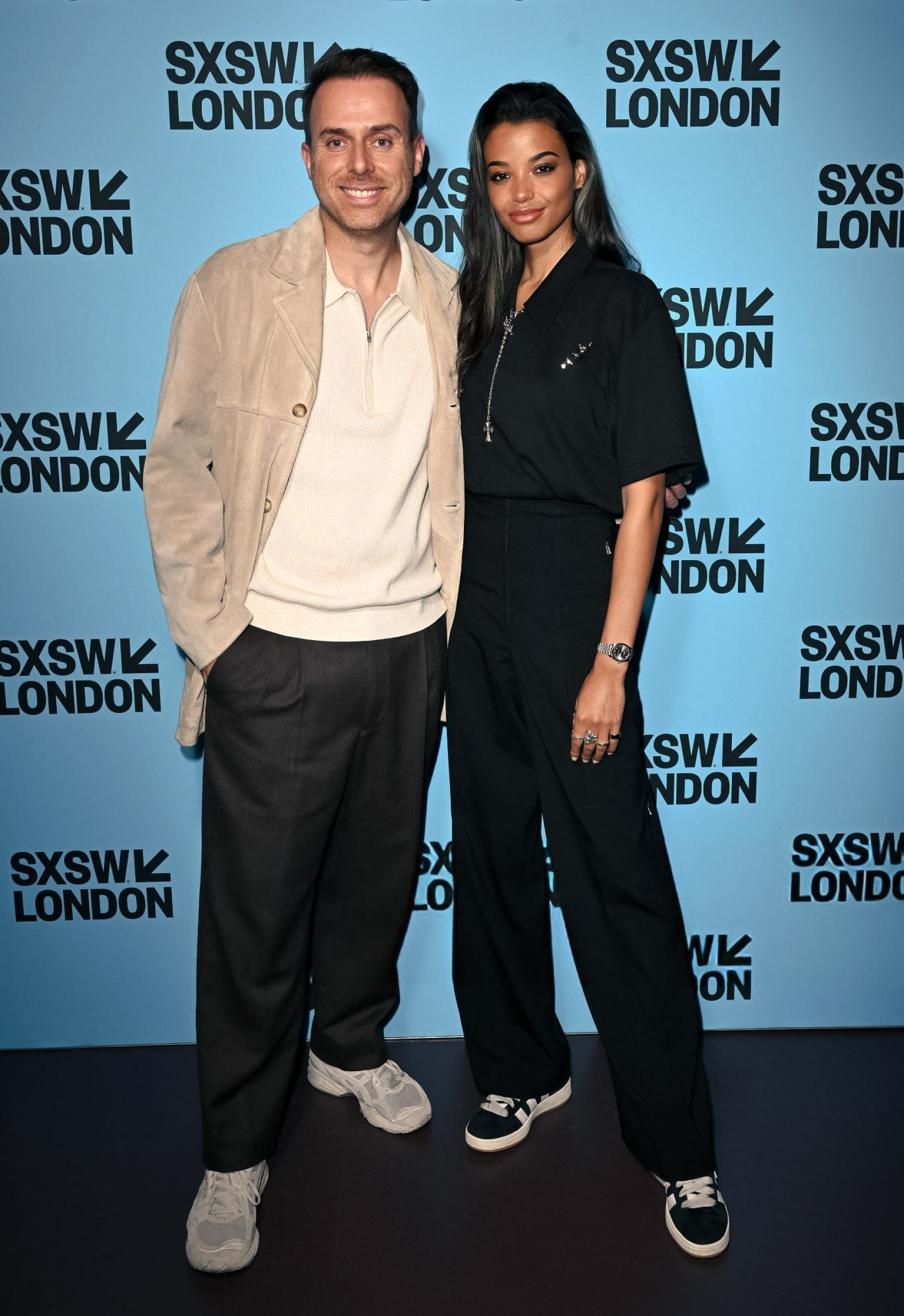 Hugo Keijzer and Ella Balinska at World Premiere of The Occupant in London (SXSW)