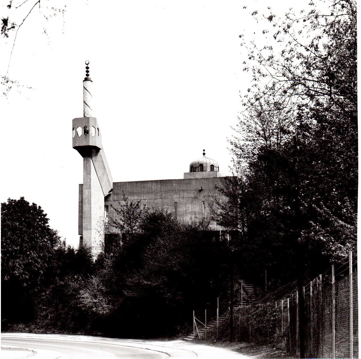 historische Aufnahme der Bilalmoschee im ursprünglichen Zustand