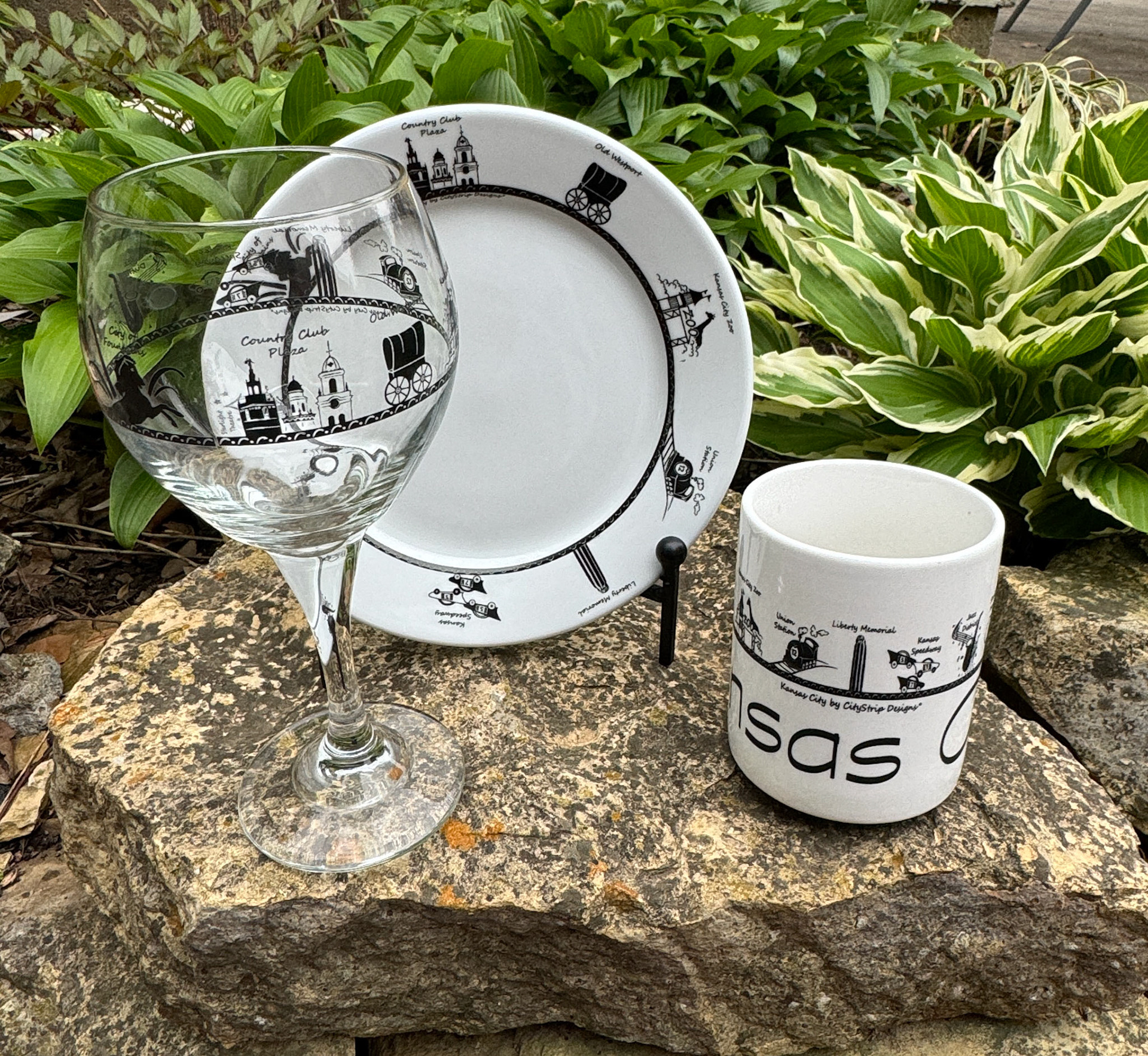 Wine Glass, Dessert + Mug