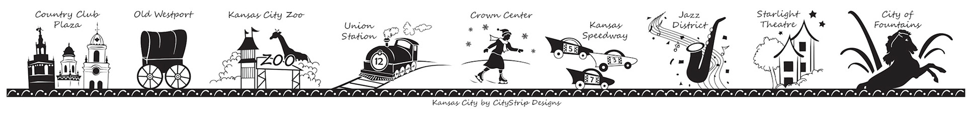 Kansas City Scene | Design 2 - Skater replaces Liberty Memorial