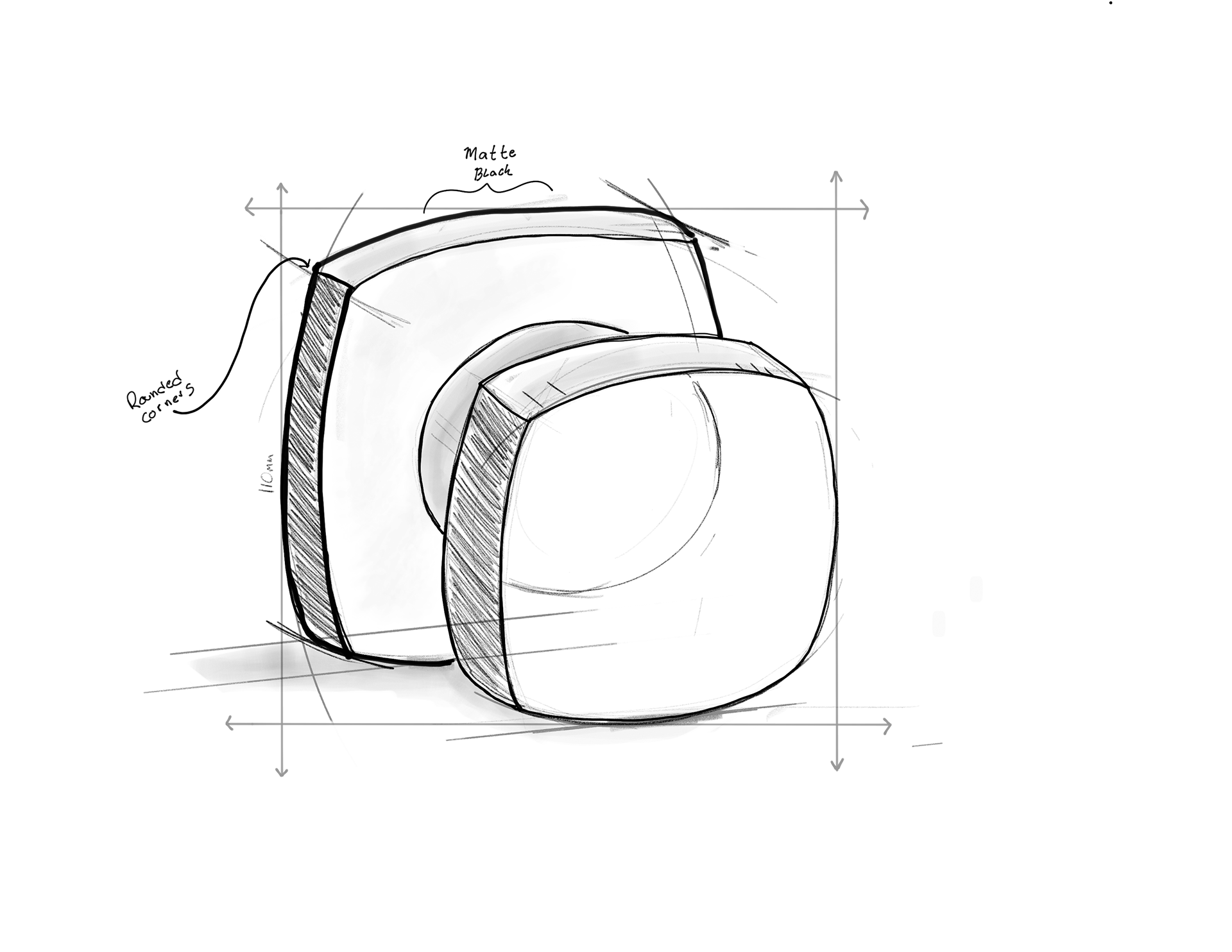 Door knob concept sketch