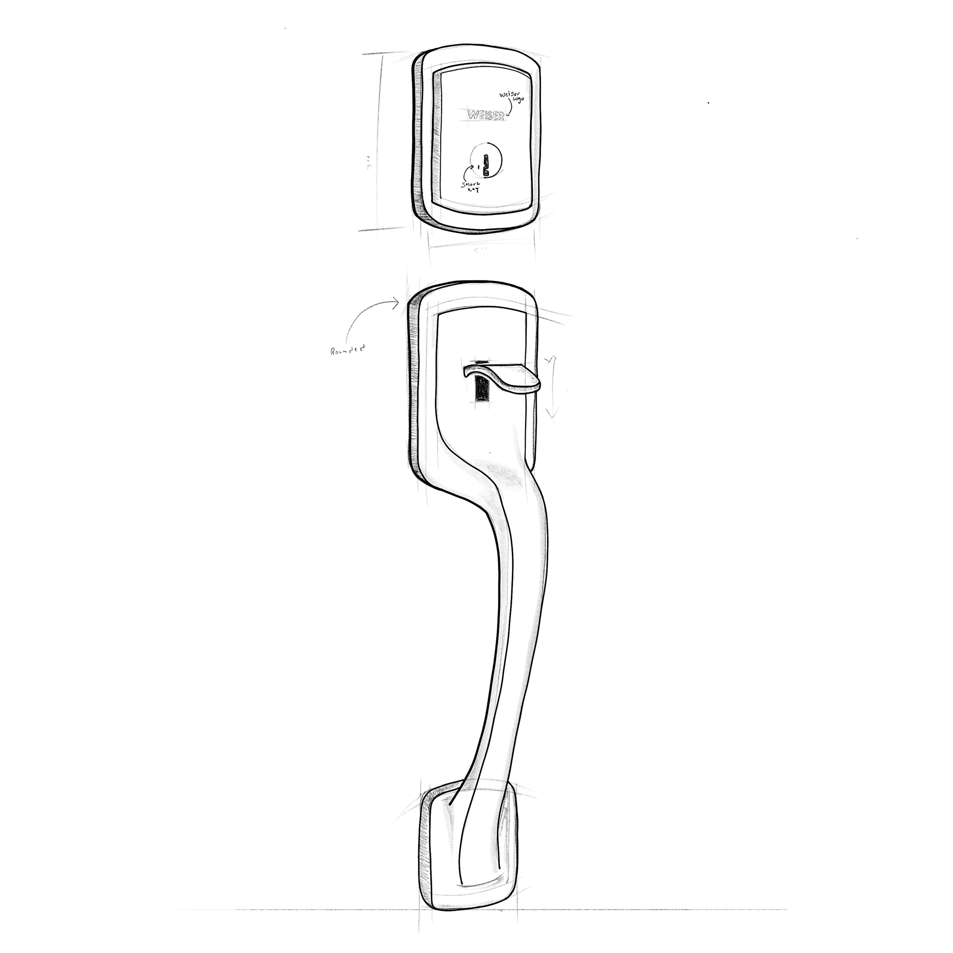 Handle set concept sketch
