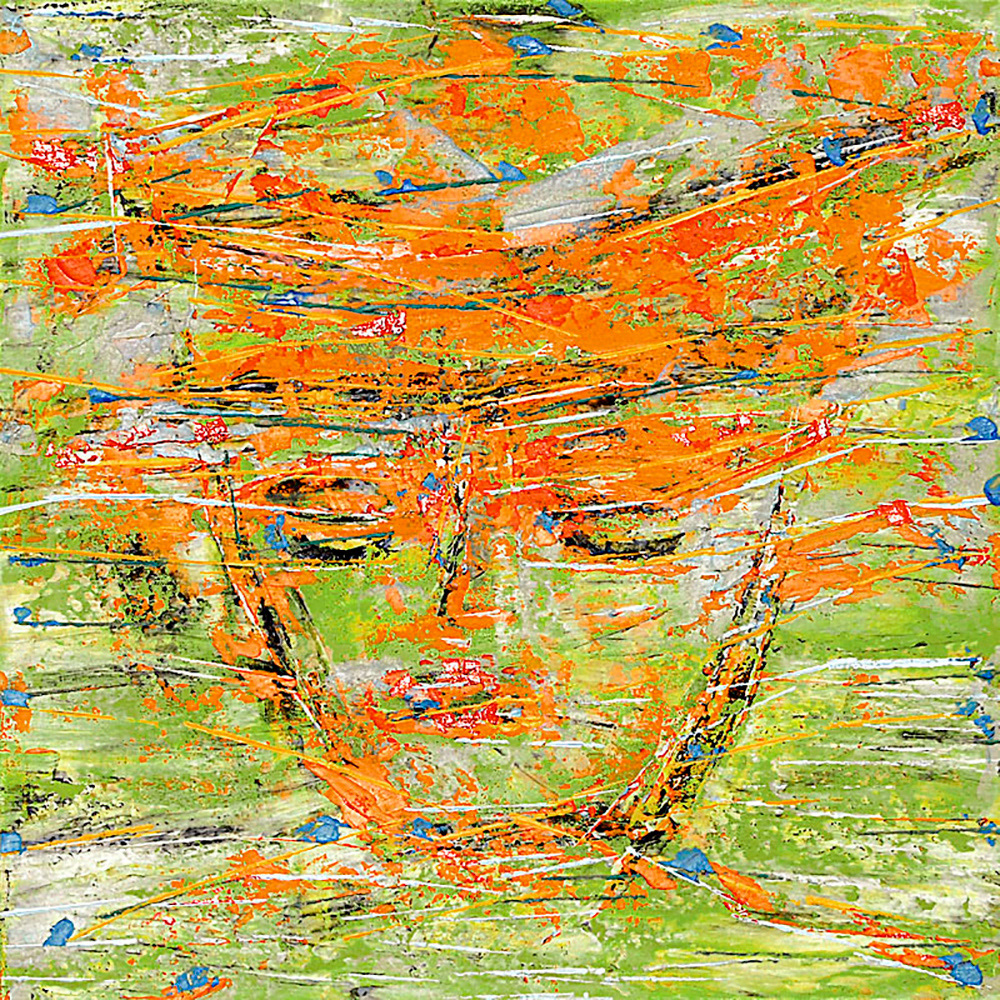 HEADLINE NO.1 oil on canvas, 20 by 20 inches, 2007