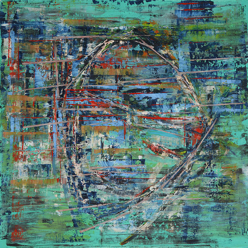 DREAM HEAD NO.2 oil on canvas, 20 by 20 inches, 2003